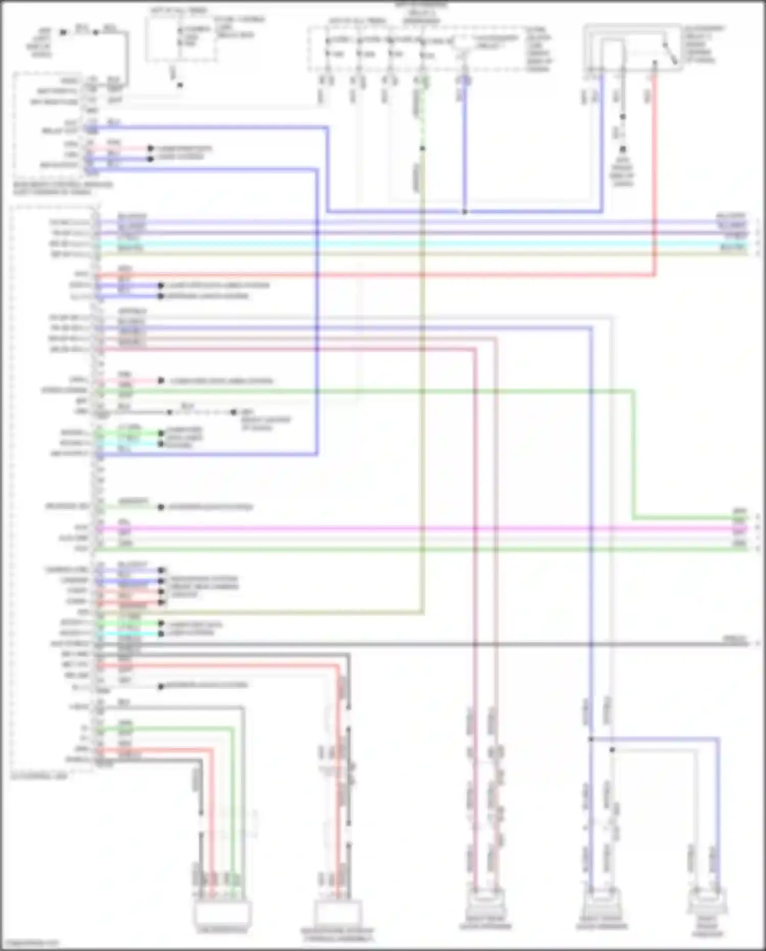Titan Nissan II (2015-2019): Navigation circuit, w/o amplifier (1 of 2)