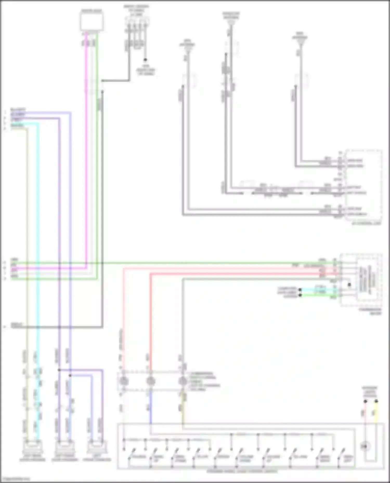 Titan Nissan II (2015-2019): Navigation circuit, w/o amplifier (2 of 2)