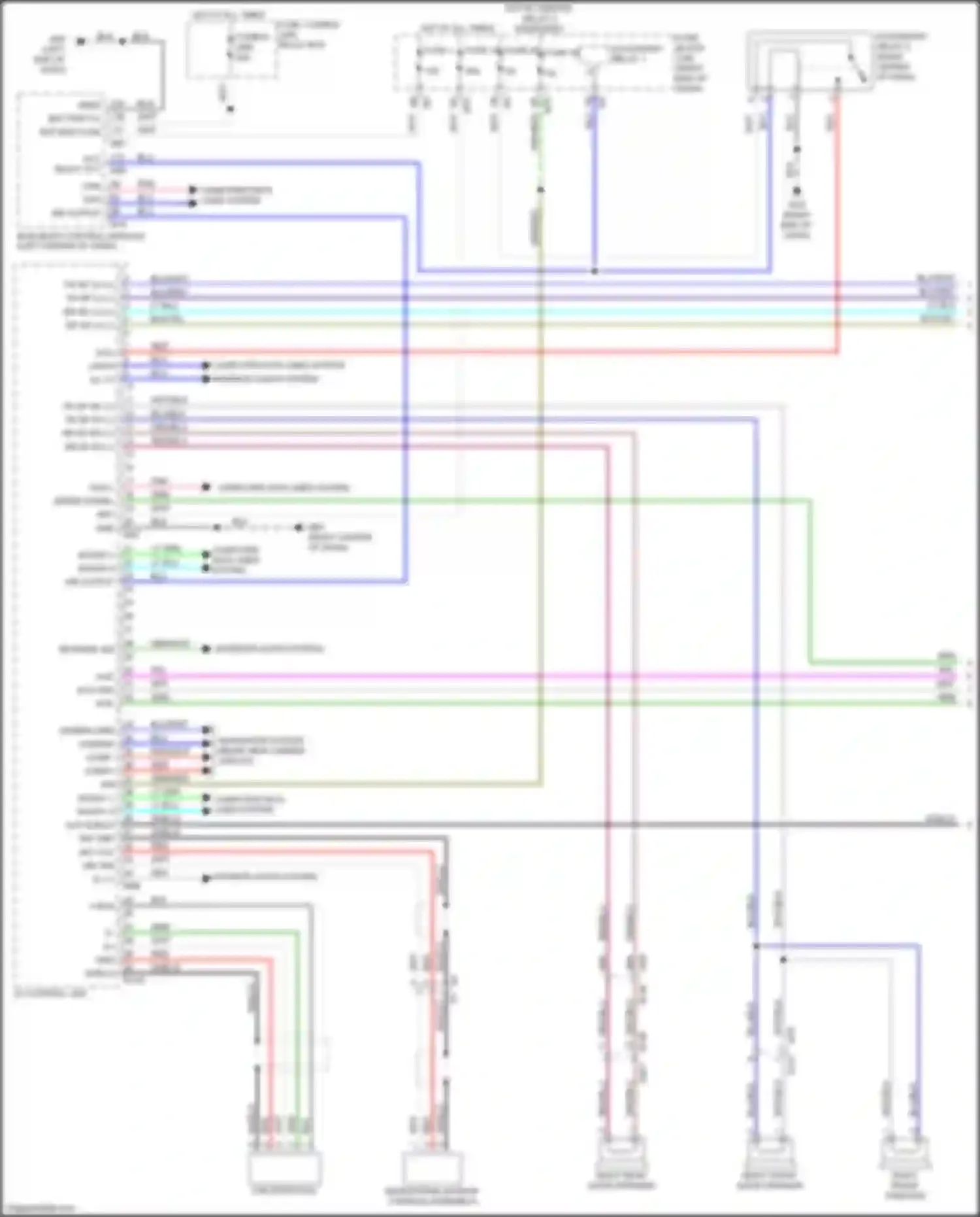 Titan Nissan II (2015-2019): Radio circuit, w/ navigation w/o amplifier (1 of 2)