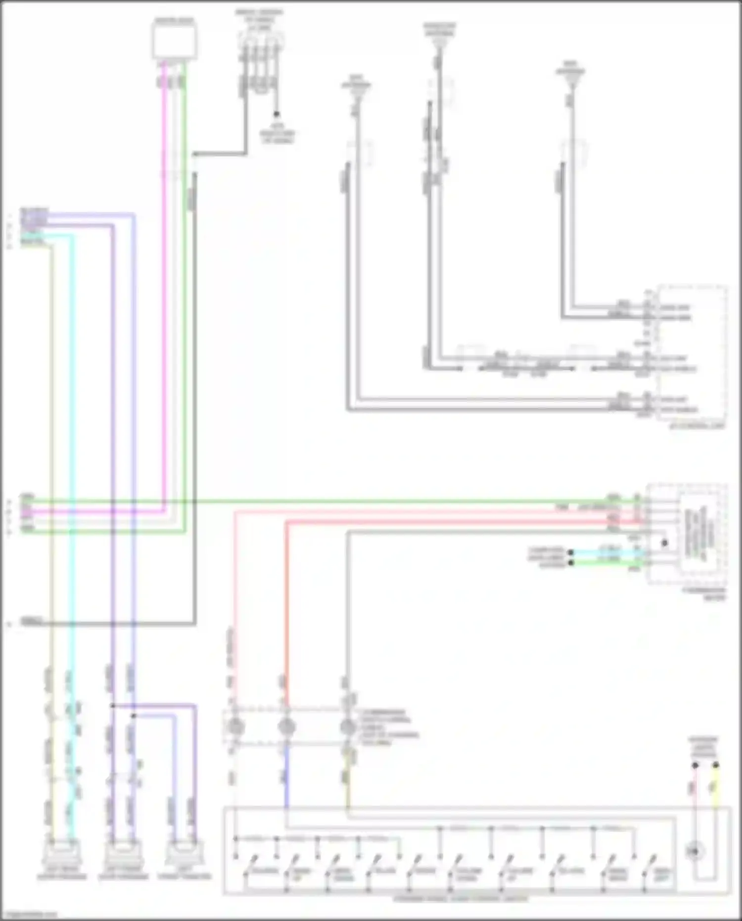 Titan Nissan II (2015-2019): Radio circuit, w/ navigation w/o amplifier (2 of 2)