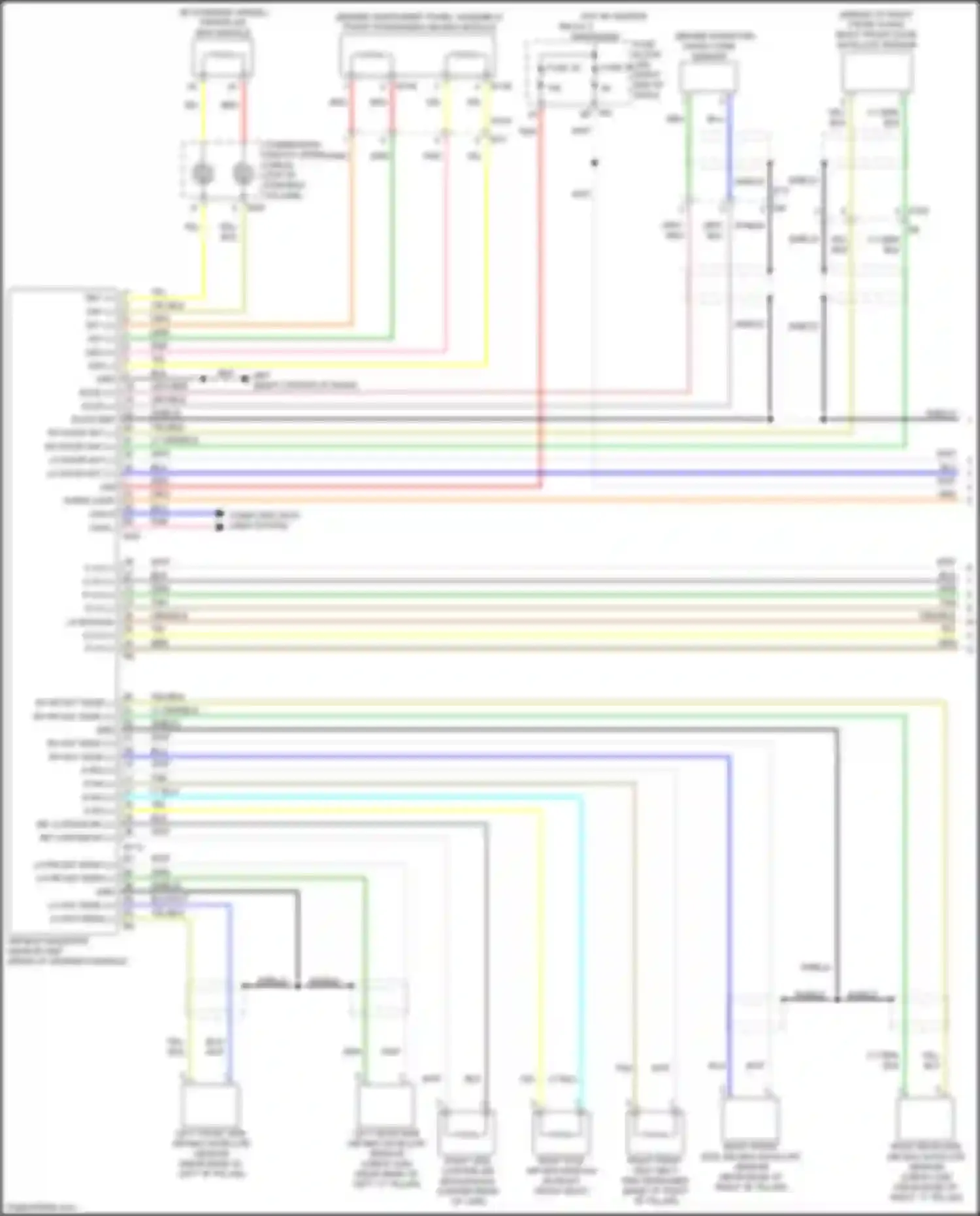 Titan Nissan II (2015-2019): Supplemental restraints circuit, w/o occupant classification system (1 of 2)