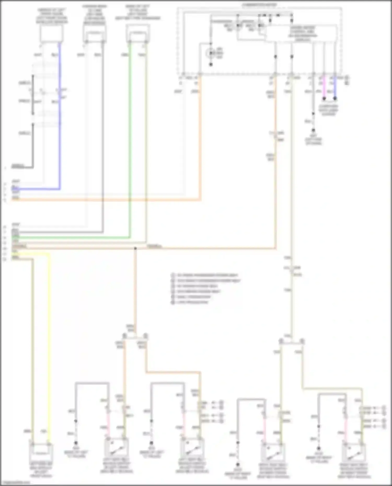 Titan Nissan II (2015-2019): Supplemental restraints circuit, w/o occupant classification system (2 of 2)