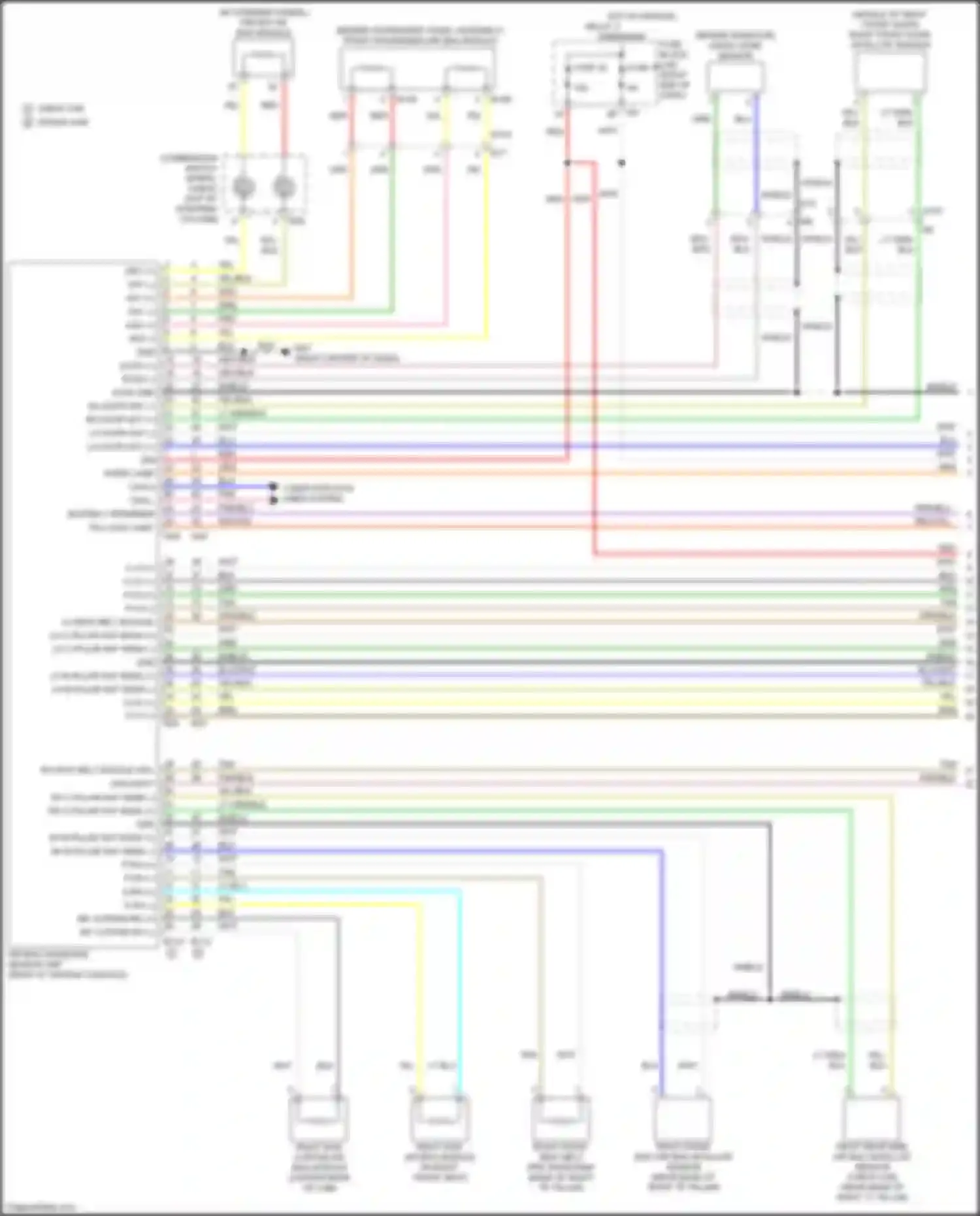 Titan Nissan II (2015-2019): Supplemental restraints circuit, w/ occupant classification system (1 of 3)
