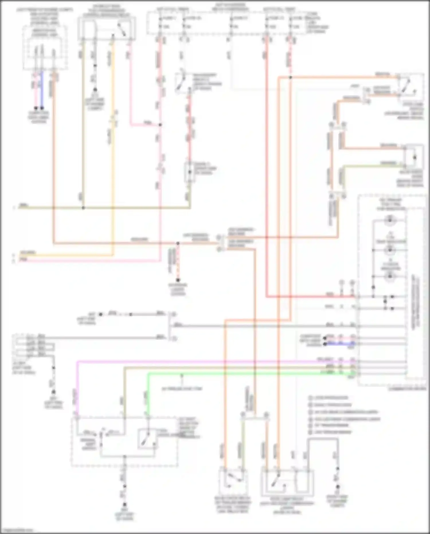 Wiring diagram abs/tcs/vdc control unit for Nissan Titan II (2015-2019) (2 of 4)