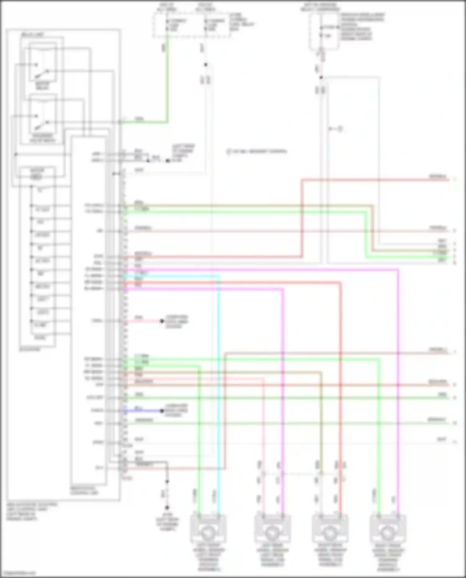 Wiring diagram abs/tcs/vdc control unit for Nissan Titan II (2015-2019) (1 of 4)