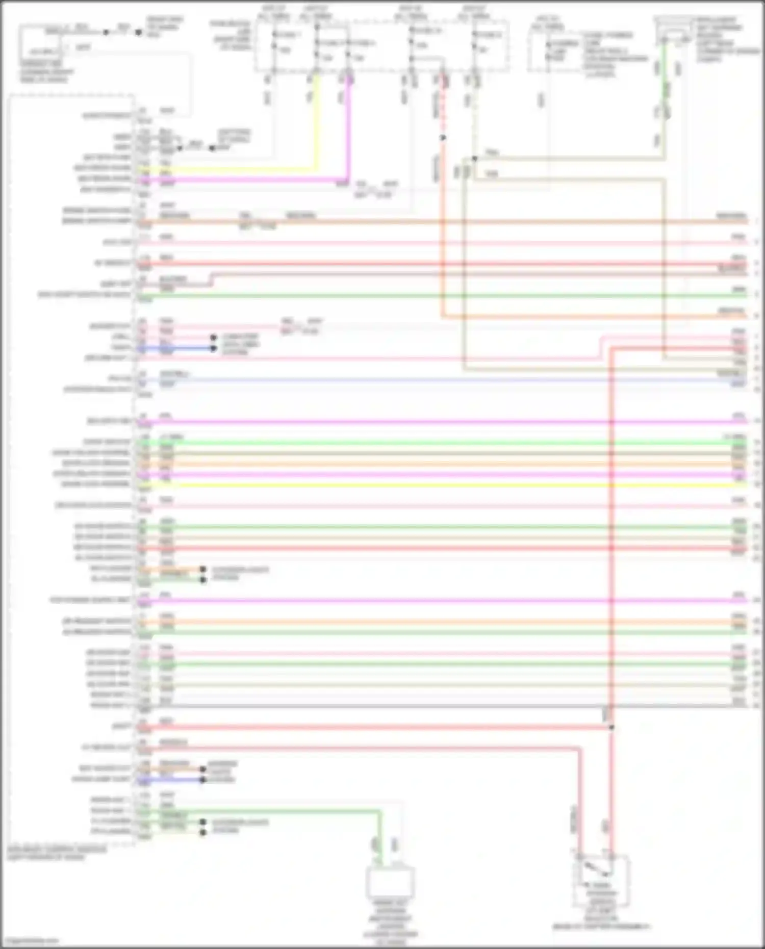 Wiring diagram brake switch lamp for Nissan Titan II (2015-2019) (1 of 2)