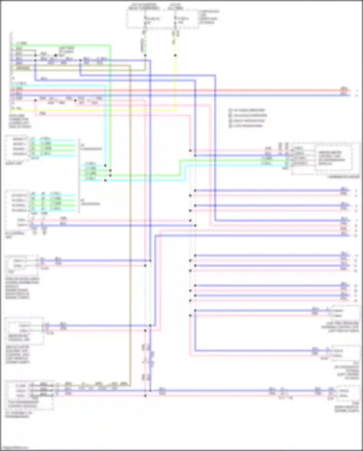 Wiring diagram combination meter for Nissan Titan II (2015-2019) (4 of 30)