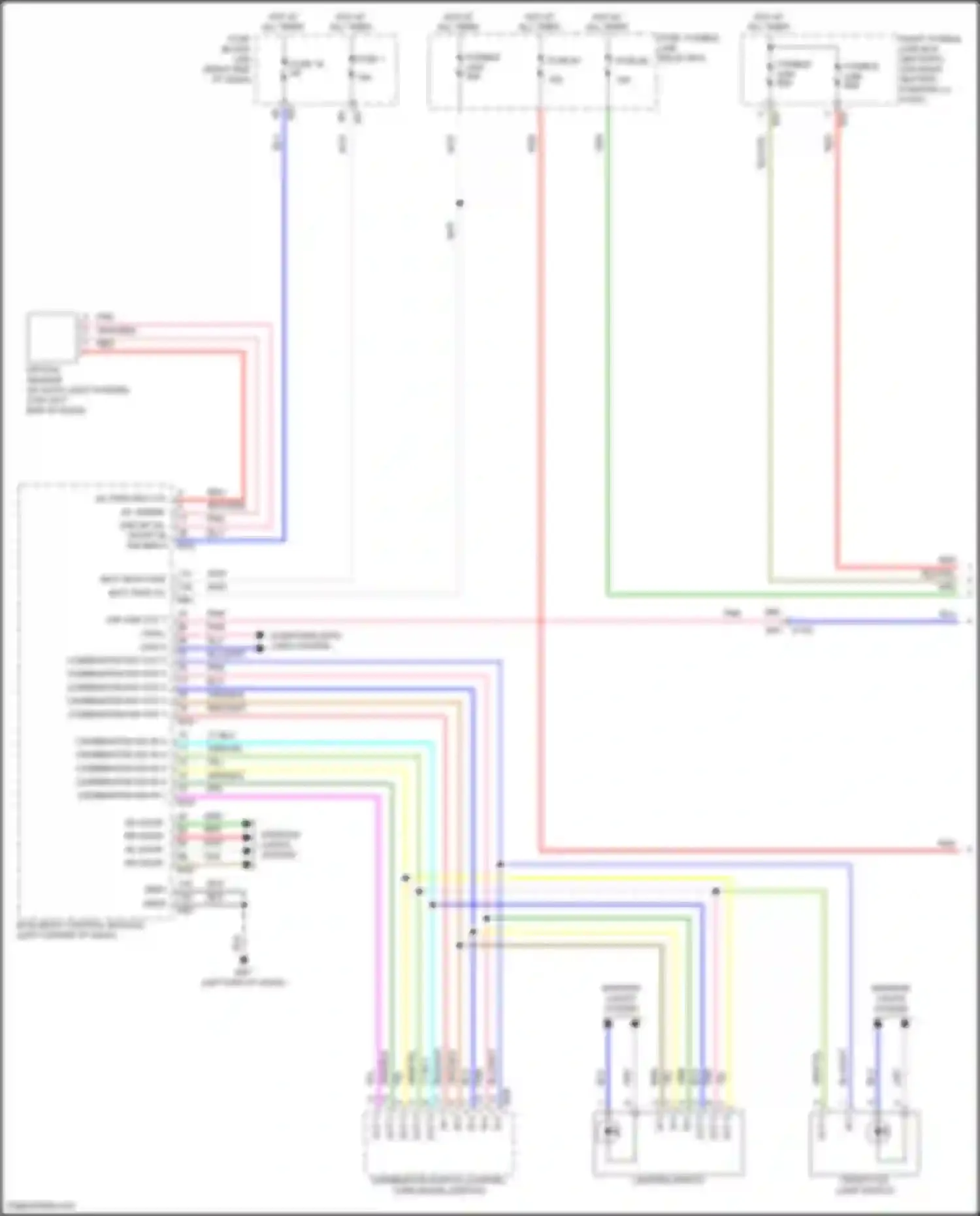 Wiring diagram combination sw in 4 for Nissan Titan II (2015-2019) (2 of 3)