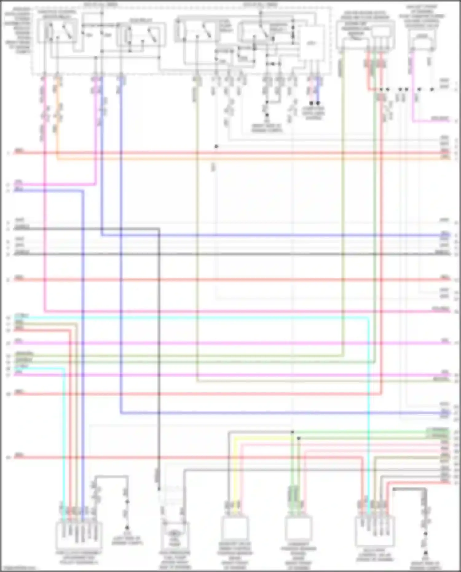 Wiring diagram ecm relay for Nissan Titan II (2015-2019) (3 of 3)