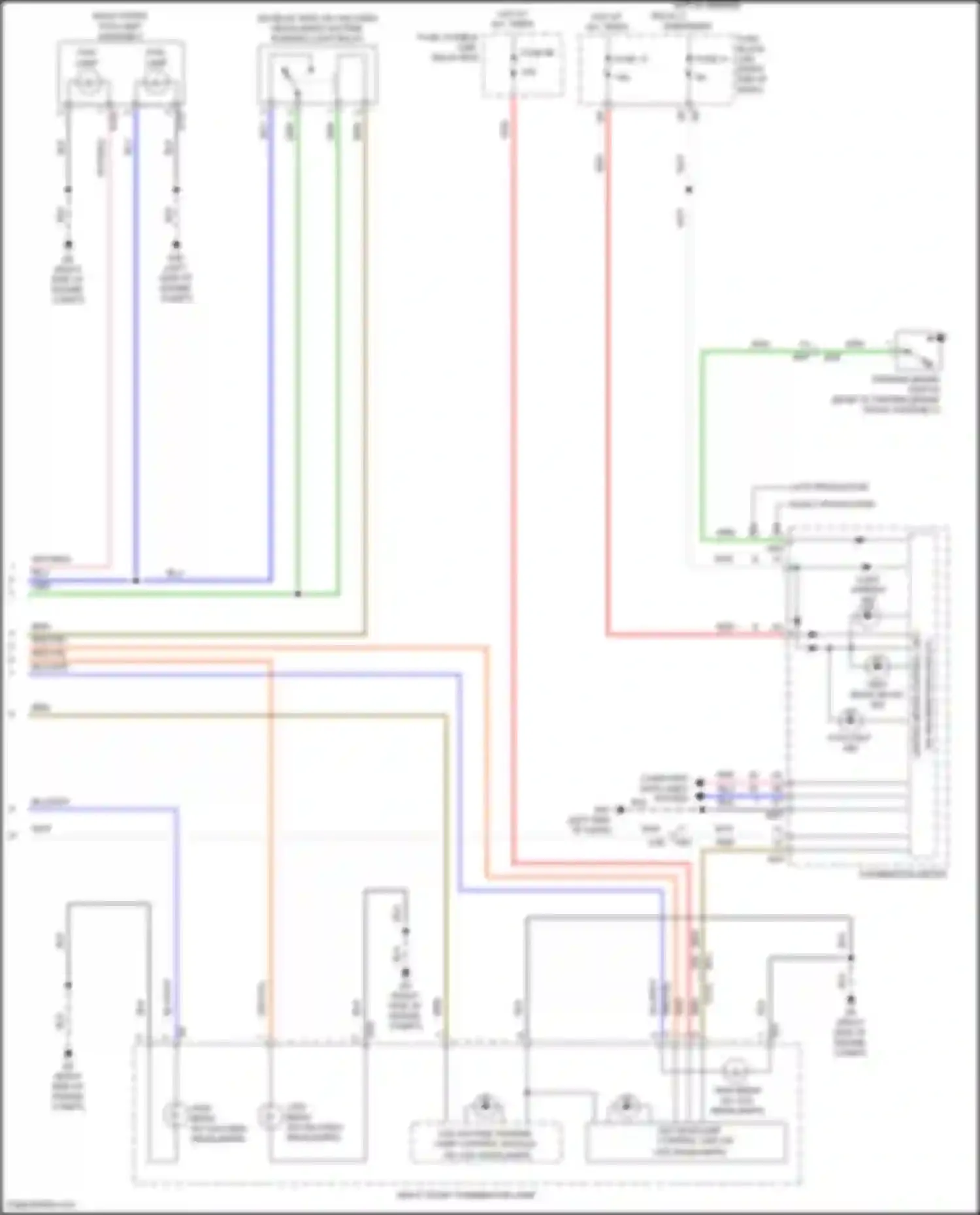 Wiring diagram fog lamp for Nissan Titan II (2015-2019) (2 of 2)