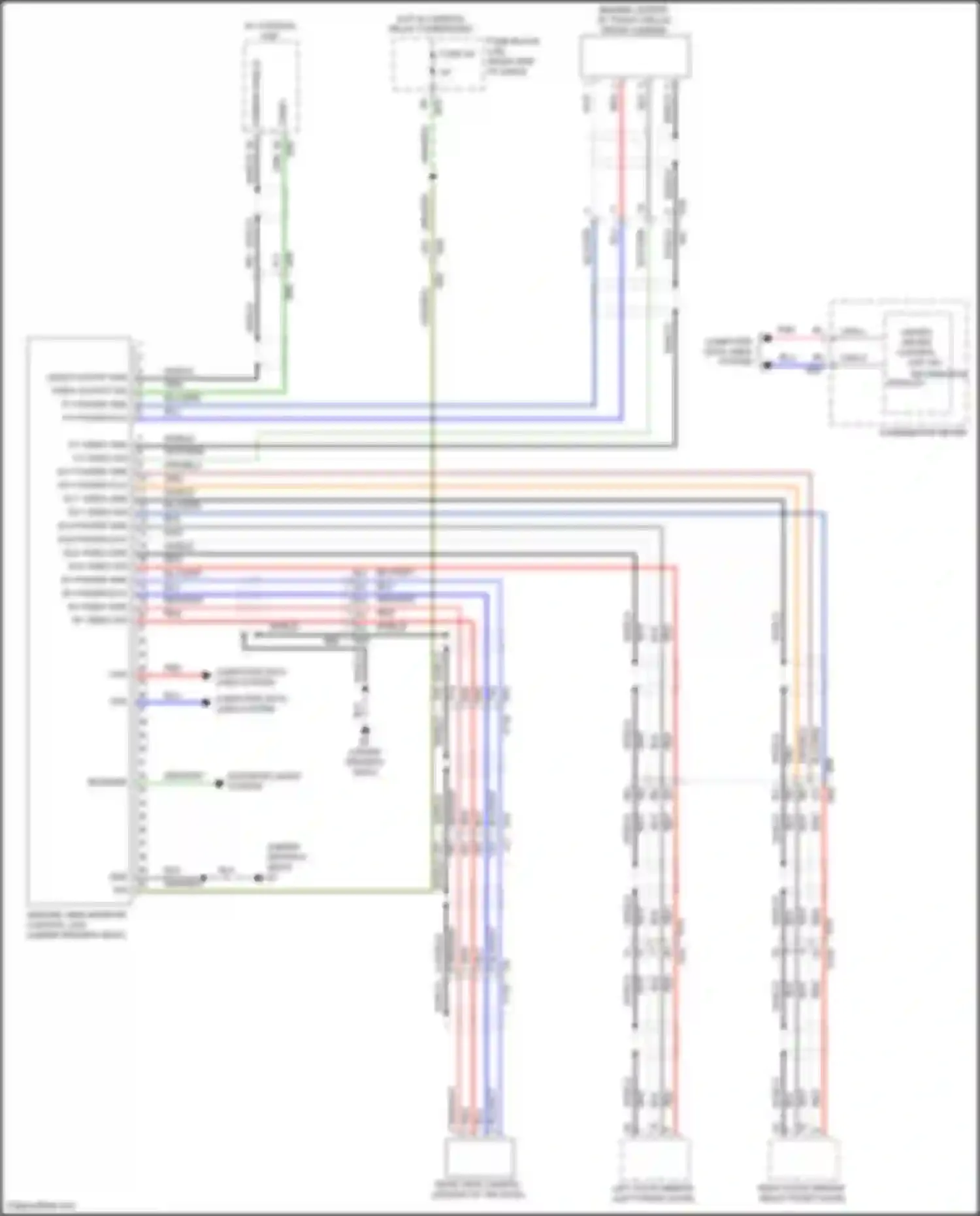 Wiring diagram front camera for Nissan Titan II (2015-2019) (1 of 1)