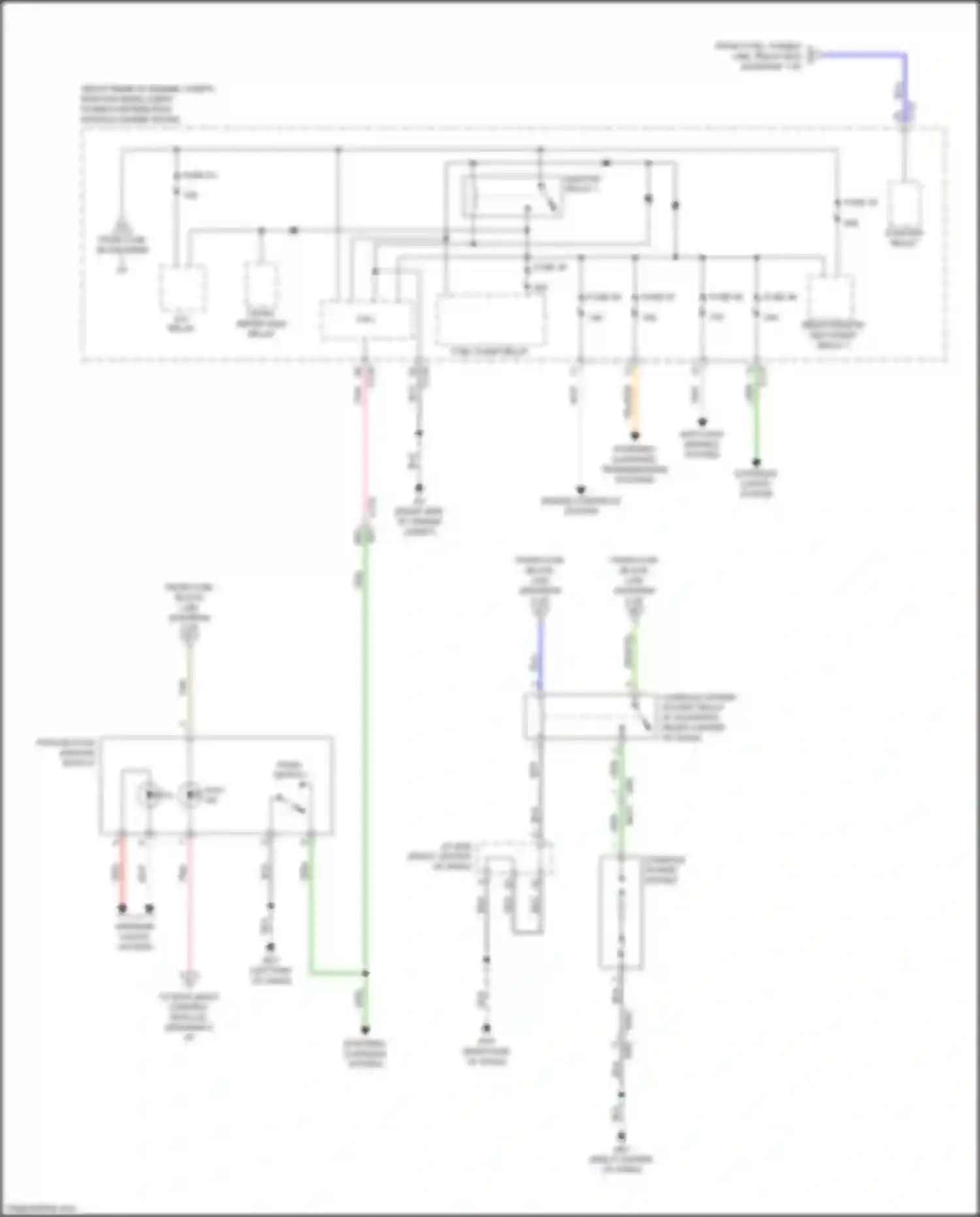 Wiring diagram front wiper high relay for Nissan Titan II (2015-2019) (1 of 2)