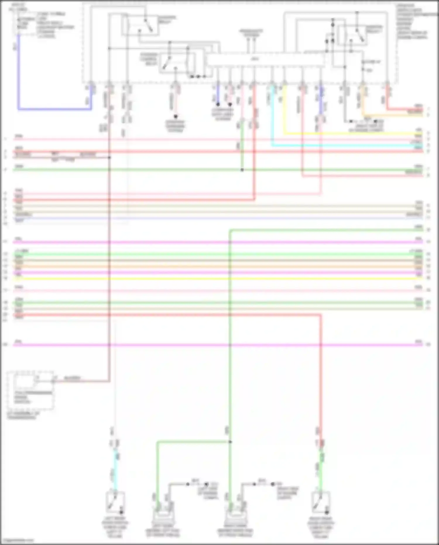 Wiring diagram ignition relay 1 for Nissan Titan II (2015-2019) (4 of 12)