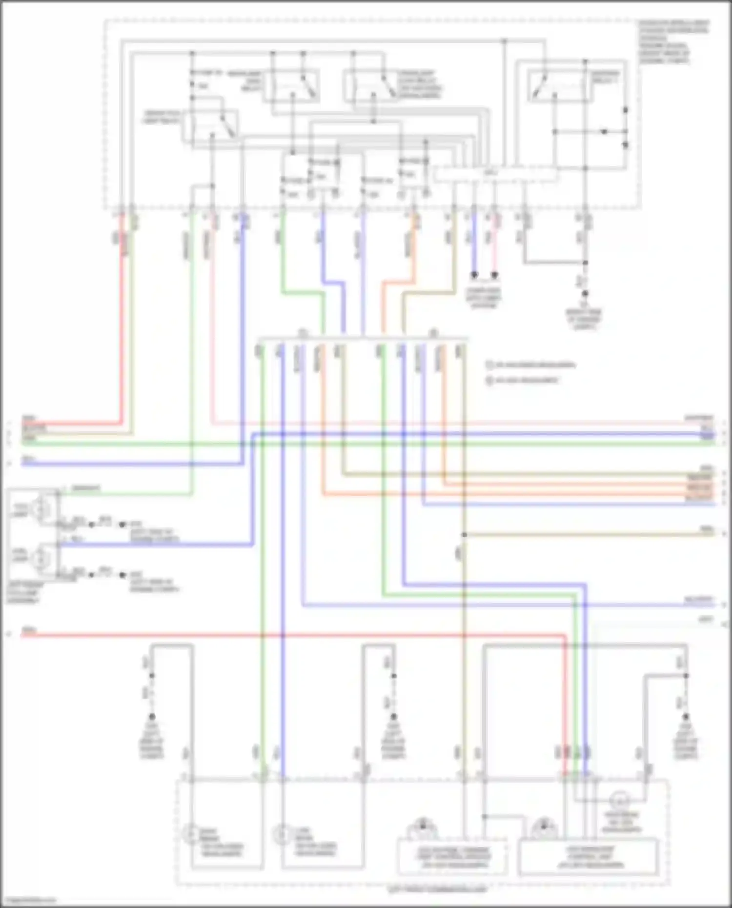 Wiring diagram left front fog lamp assembly for Nissan Titan II (2015-2019) (1 of 1)