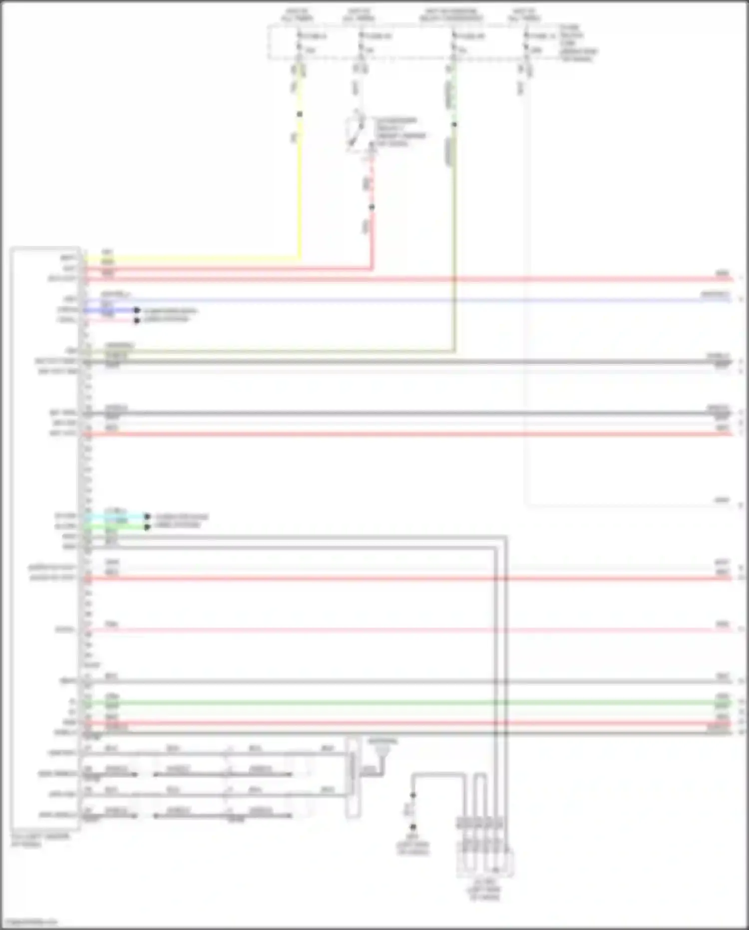 Wiring diagram mic out sig for Nissan Titan II (2015-2019) (3 of 3)