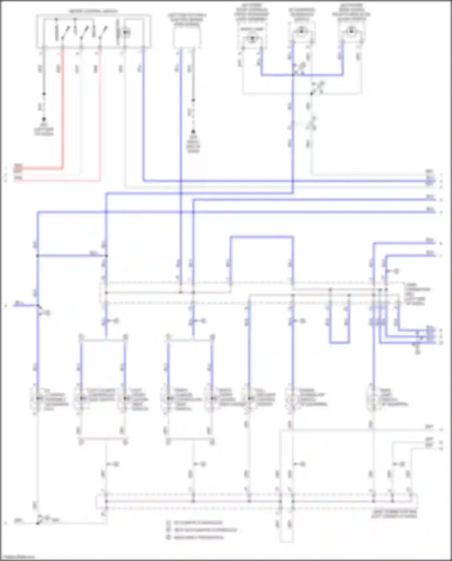 Wiring diagram right front heated seat switch for Nissan Titan II (2015-2019) (2 of 2)