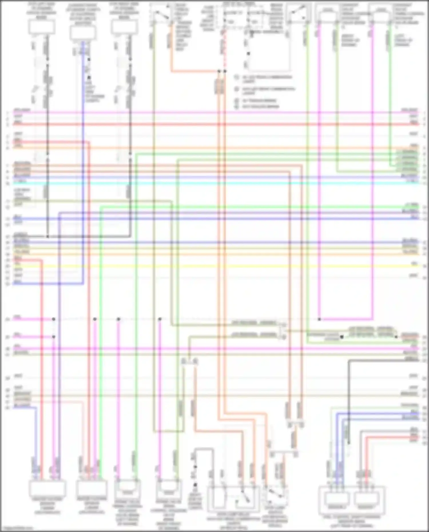 Wiring diagram (right front of engine for Nissan Titan II (2015-2019) (5 of 5)