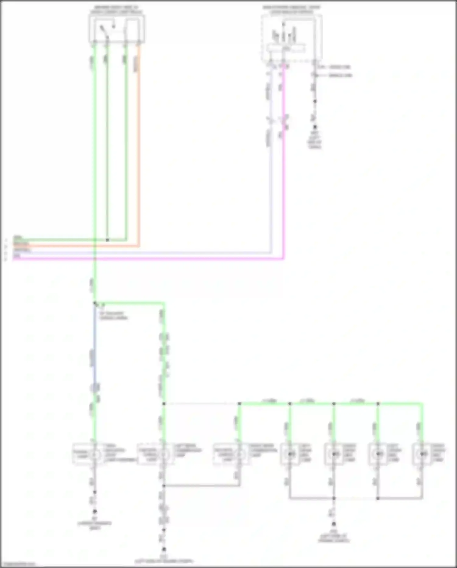 Wiring diagram right rear combination lamp for Nissan Titan II (2015-2019) (2 of 3)