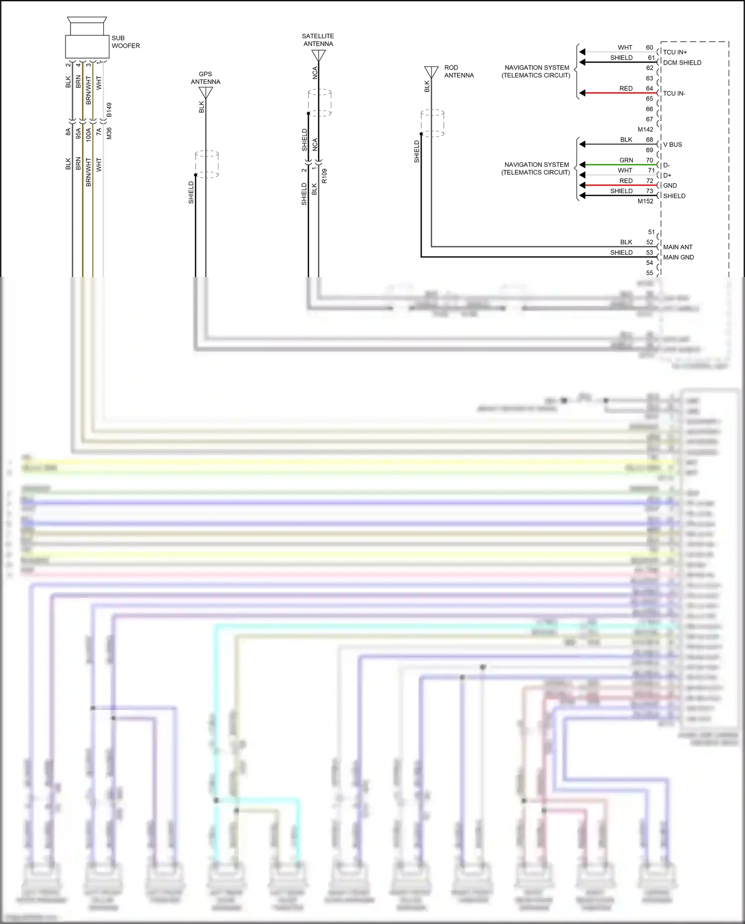 Wiring diagram sat shield for Nissan Titan II (2015-2019) (1 of 5)