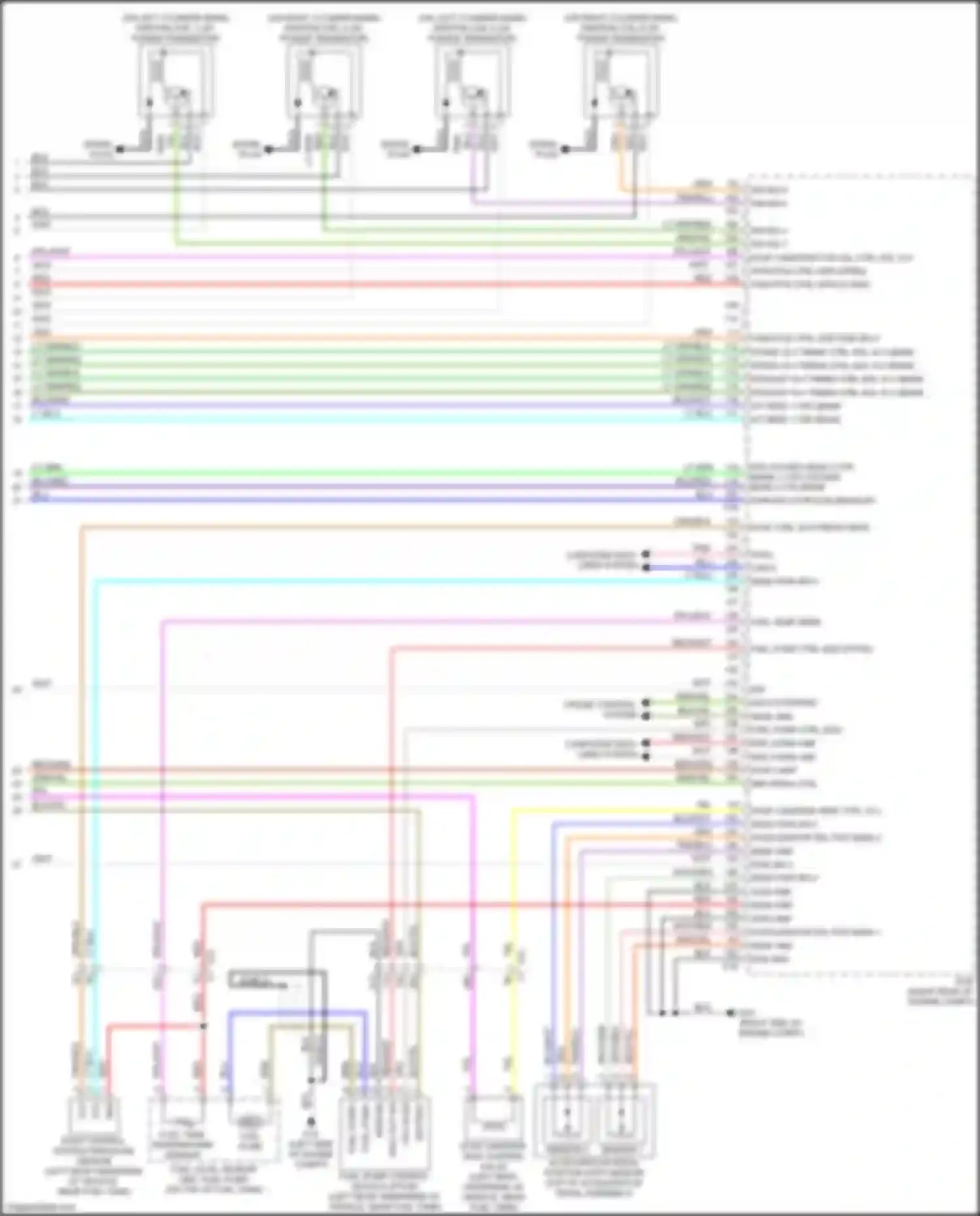 Wiring diagram sensor 2 for Nissan Titan II (2015-2019) (5 of 5)