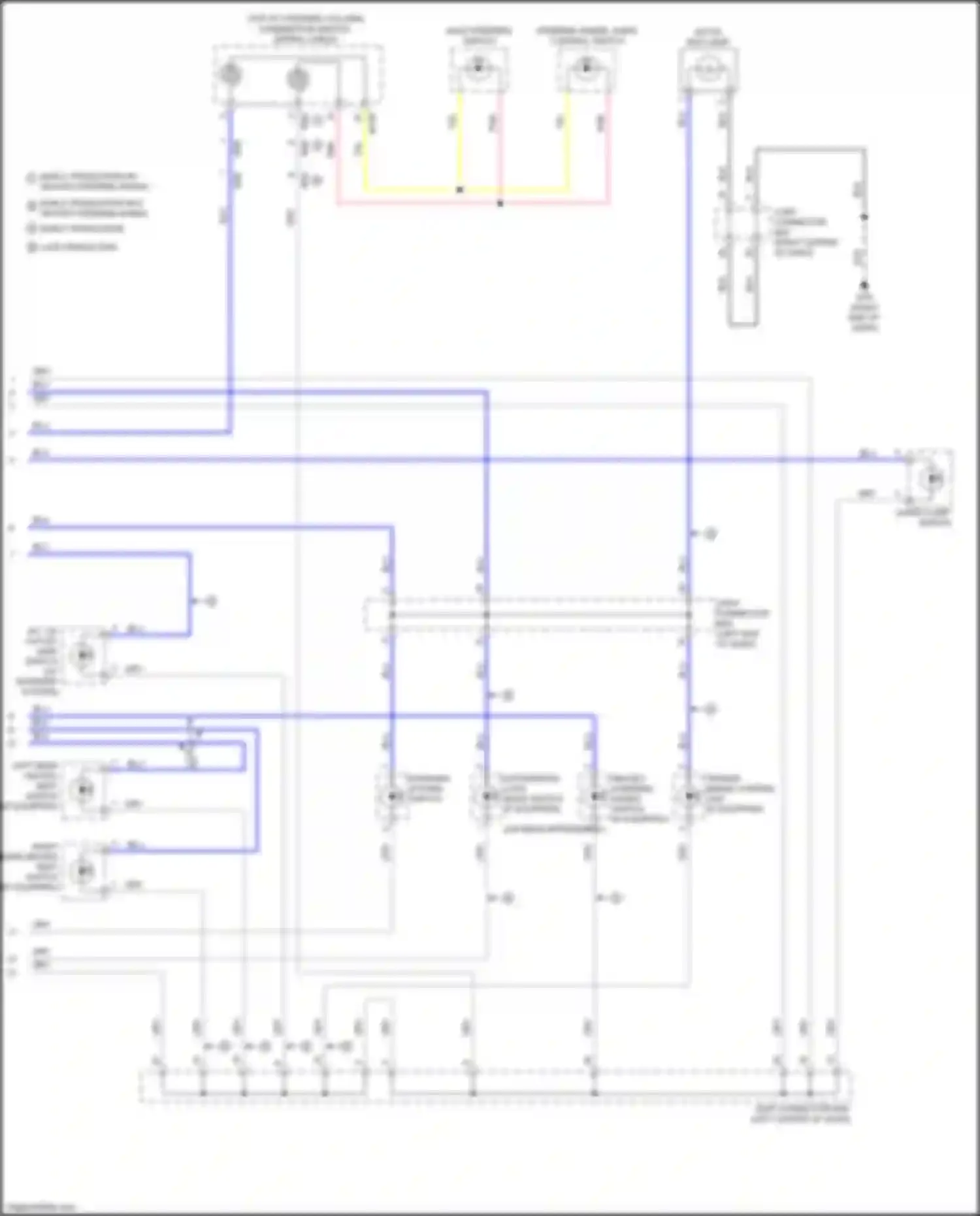 Wiring diagram steering wheel/ audio control switch for Nissan Titan II (2015-2019) (1 of 6)