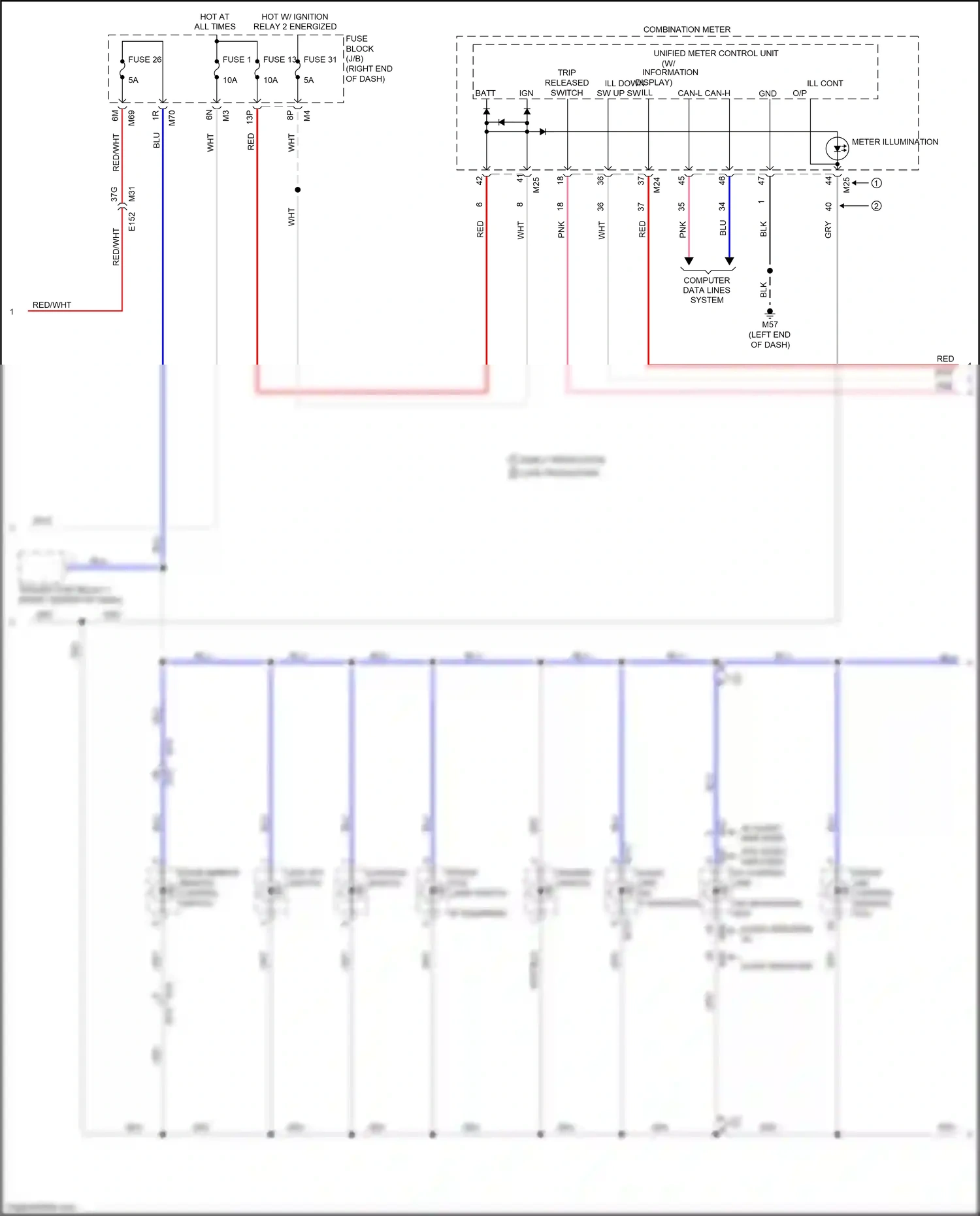 Nissan Titan II (2015-2019) trip released switch ign wiring diagram  (1 of 1)