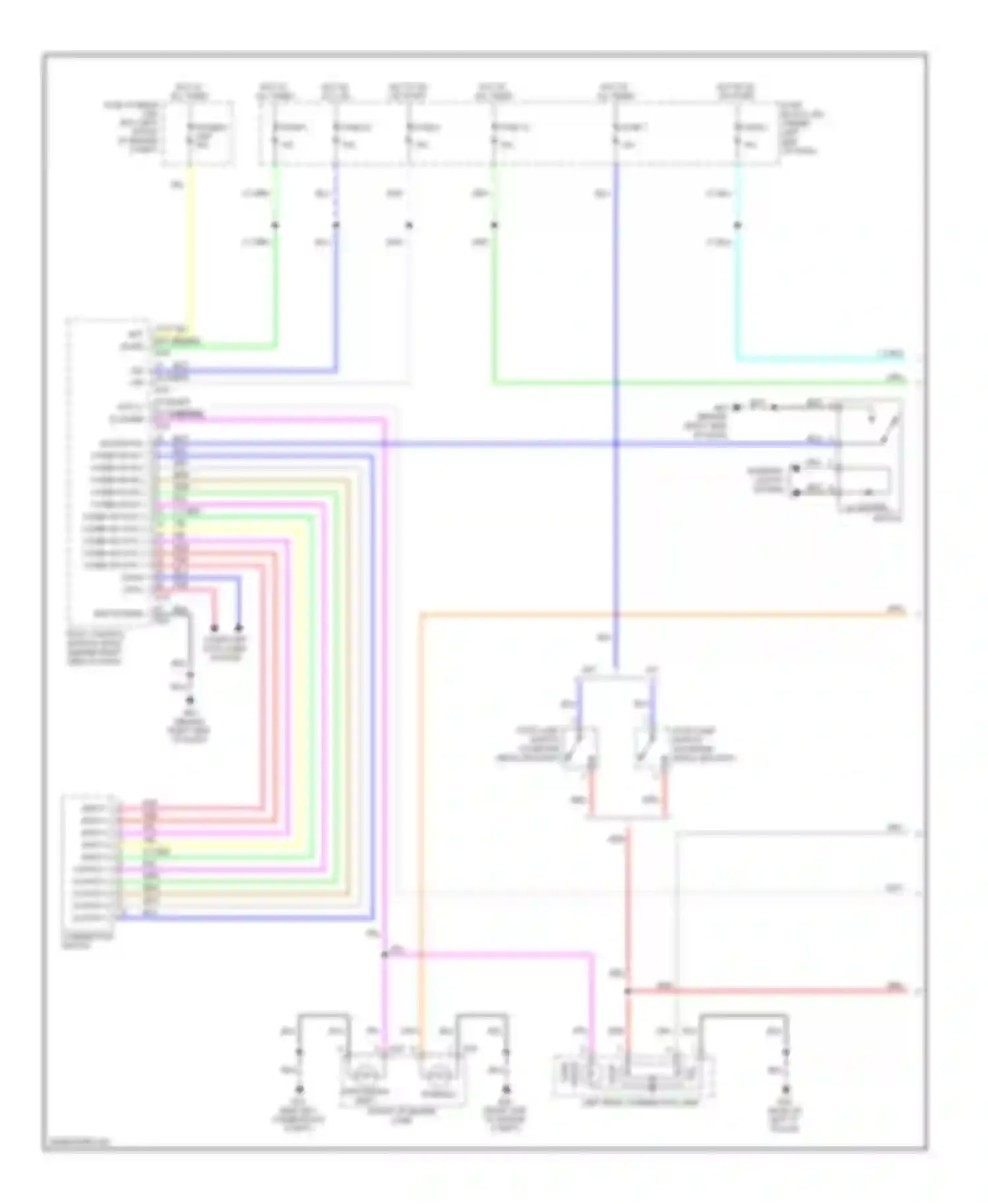 Versa Nissan I (2006-2012): Exterior lamps circuit, hatchback (1 of 2)