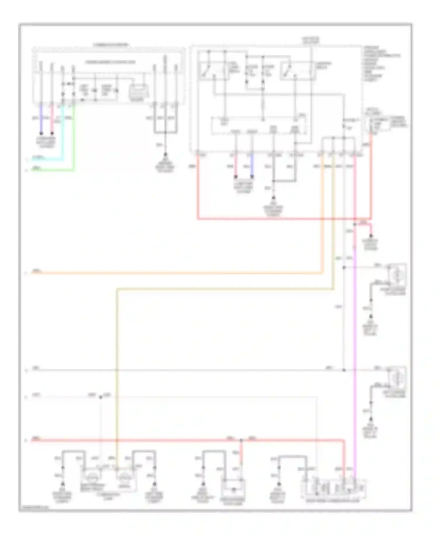 Versa Nissan I (2006-2012): Exterior lamps circuit, hatchback (2 of 2)