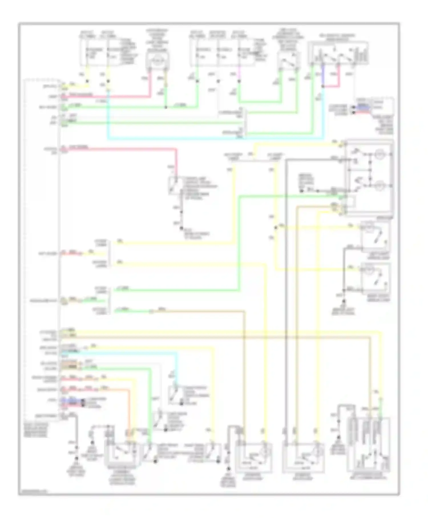 Versa Nissan I (2006-2012): Courtesy lamps circuit