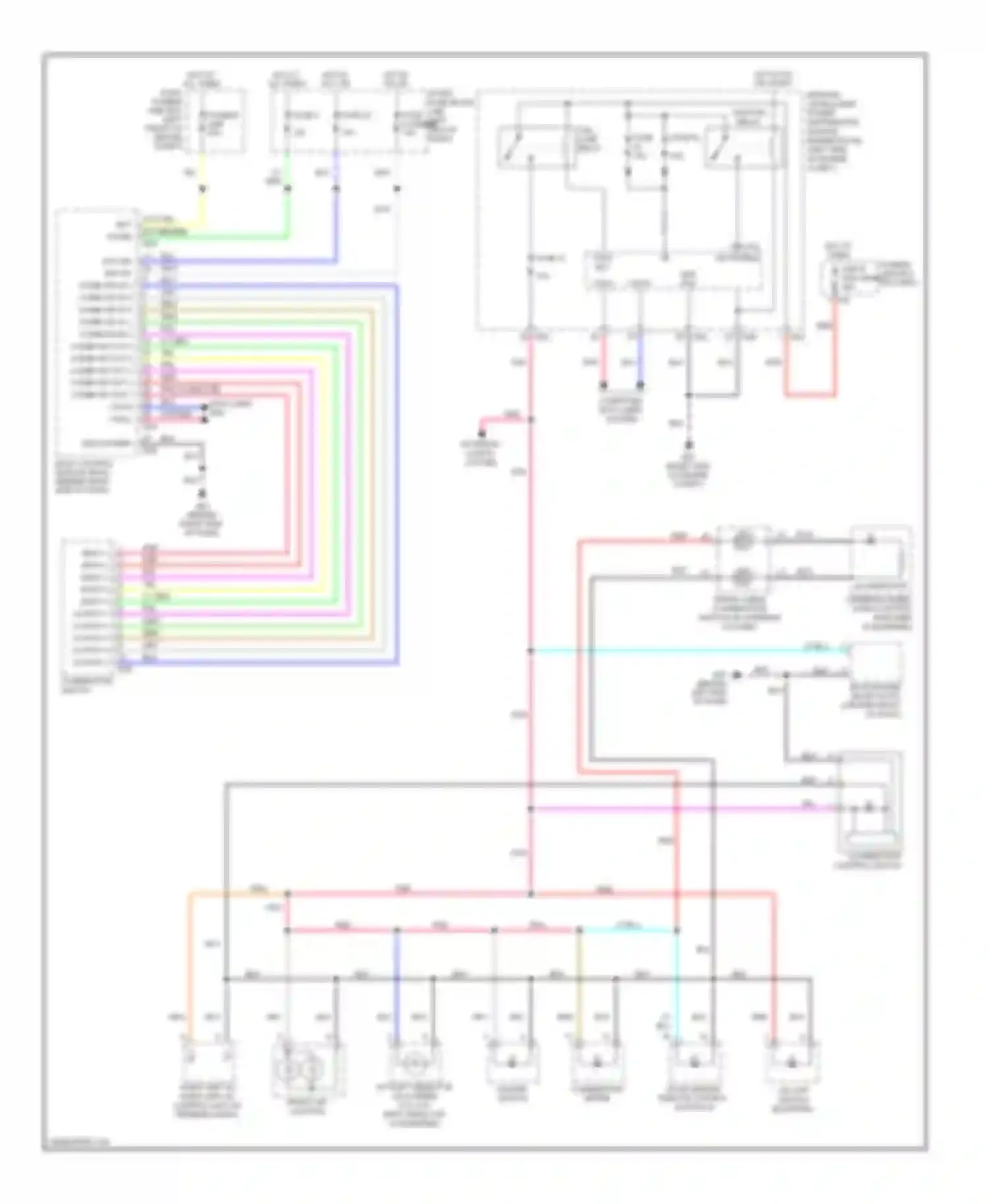 Versa Nissan I (2006-2012): Instrument illumination circuit
