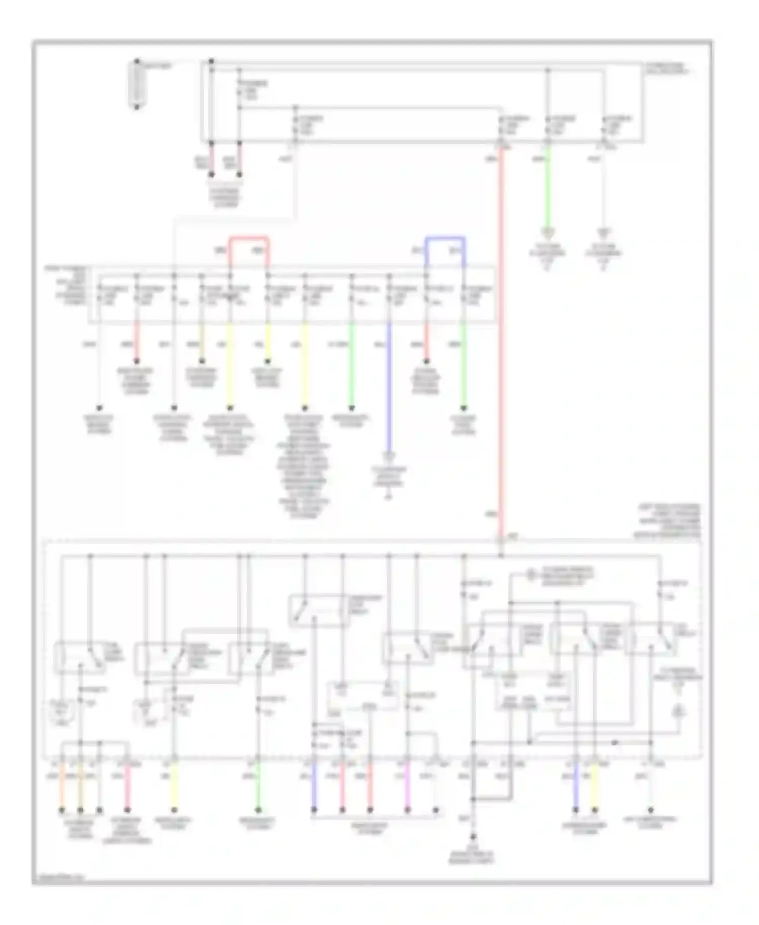 Versa Nissan I (2006-2012): Power distribution circuit (1 of 2)