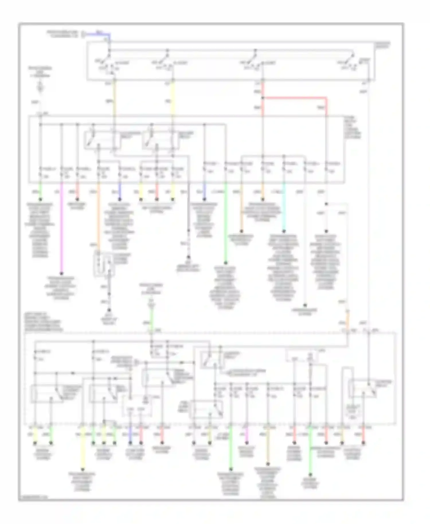 Versa Nissan I (2006-2012): Power distribution circuit (2 of 2)