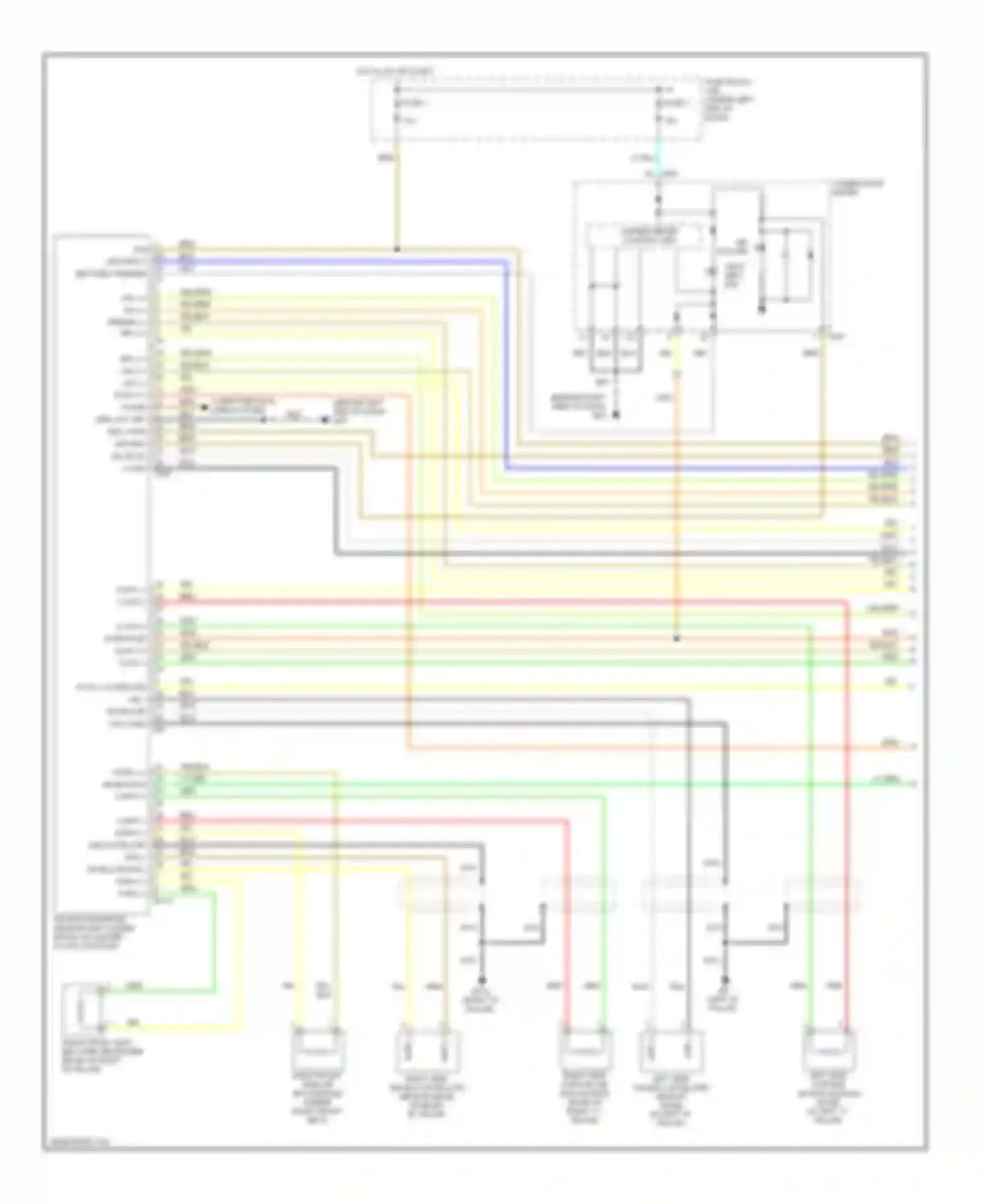 Versa Nissan I (2006-2012): Supplemental restraints circuit (1 of 2)