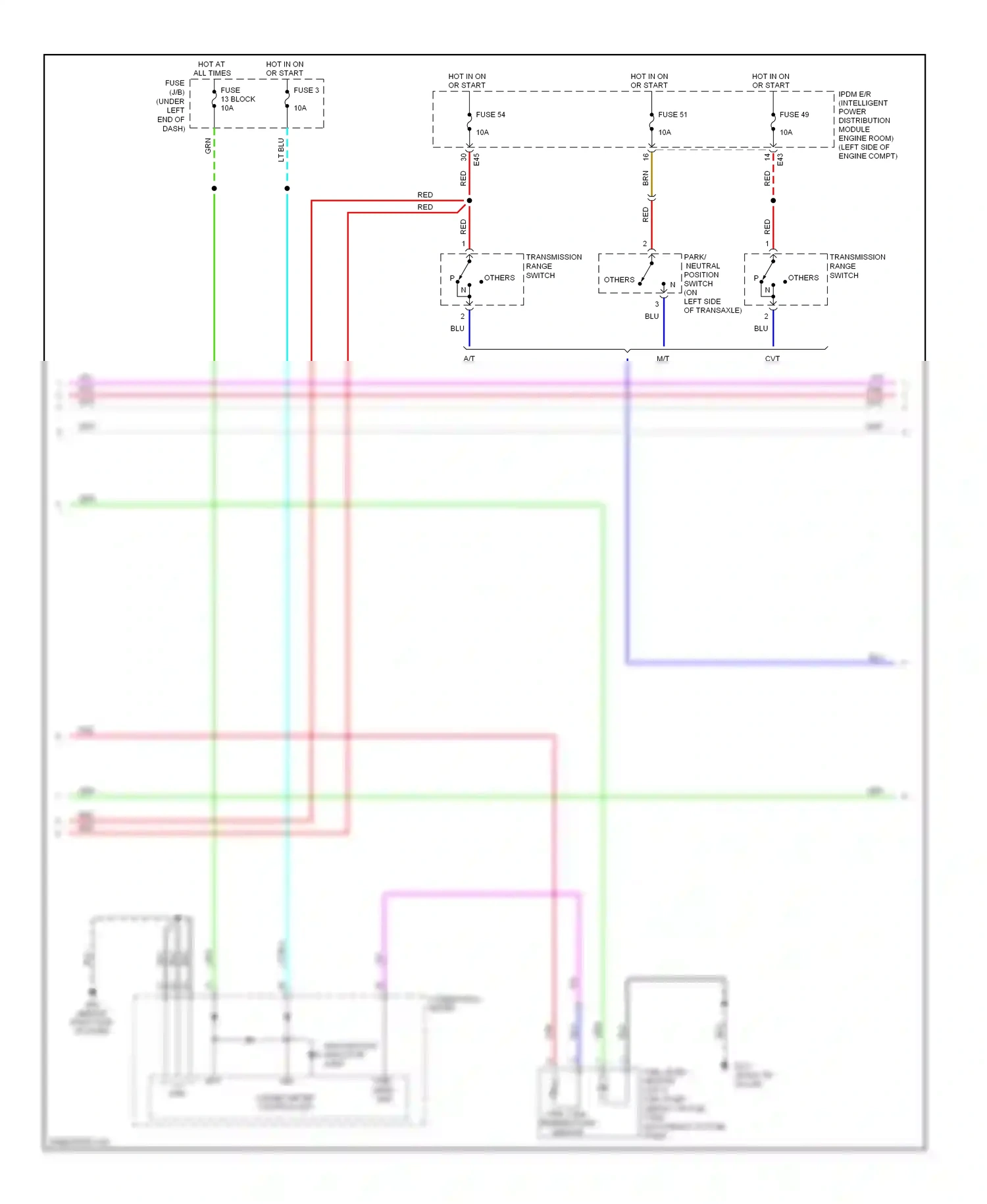 Wiring diagram blu for Nissan Versa I (2006-2012) (16 of 62)