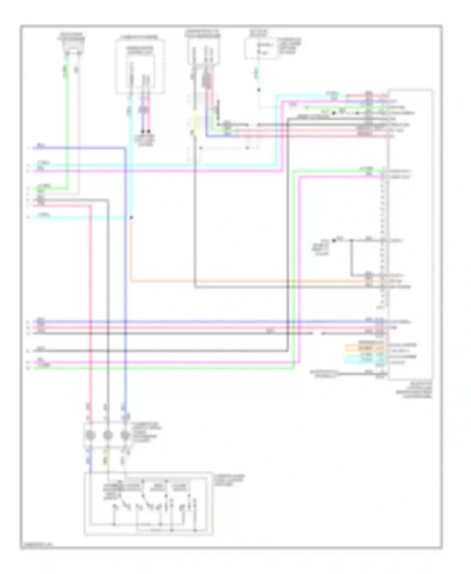 Wiring diagram bluetooth control unit for Nissan Versa I (2006-2012) (1 of 3)