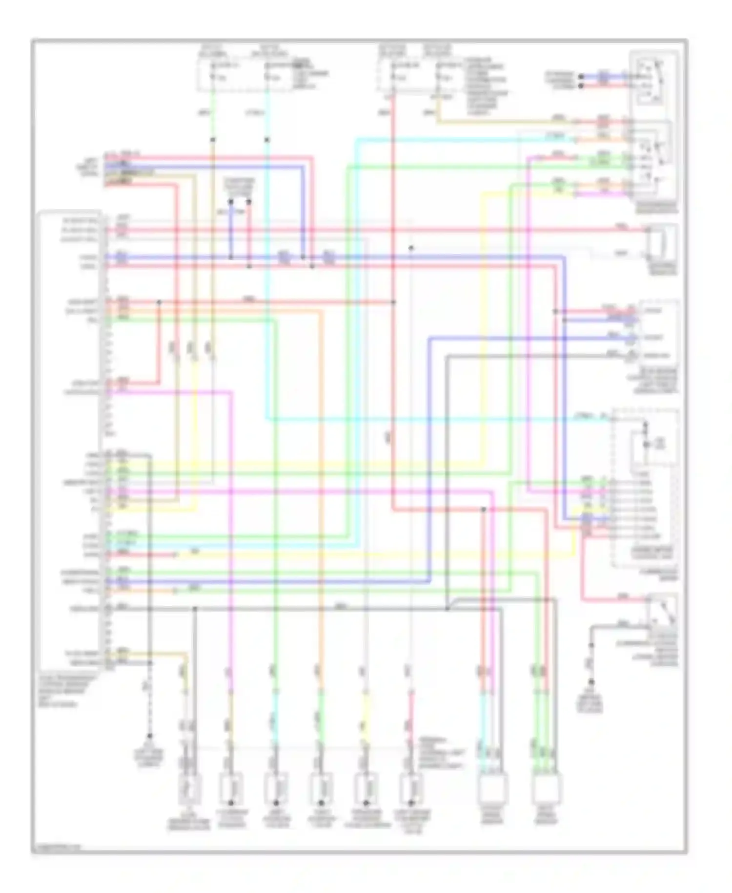 Wiring diagram combination meter for Nissan Versa I (2006-2012) (25 of 26)