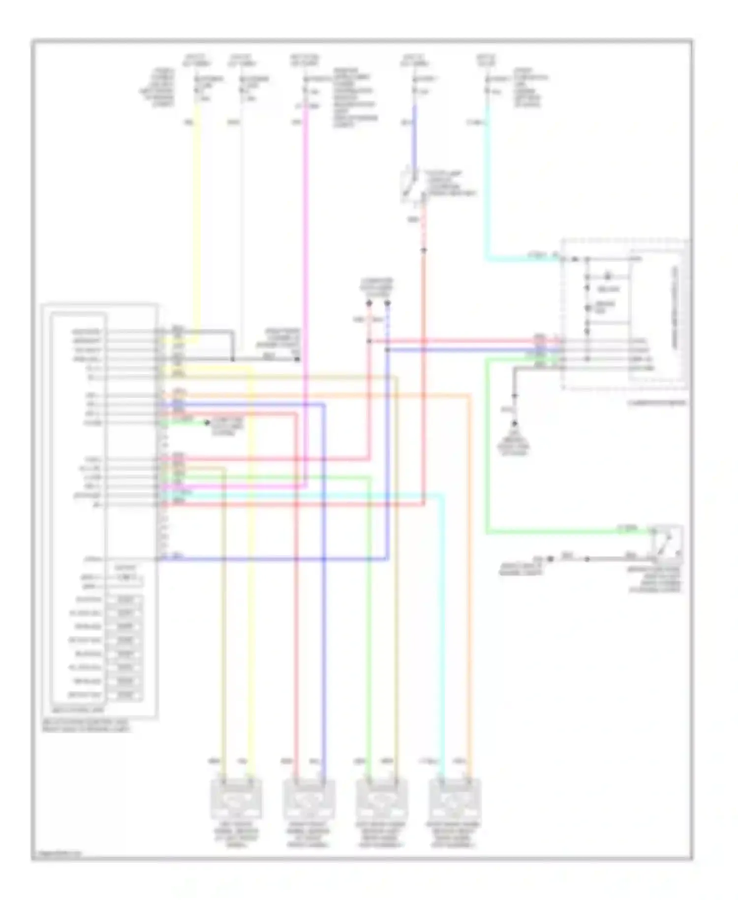 Wiring diagram combination meter for Nissan Versa I (2006-2012) (1 of 26)