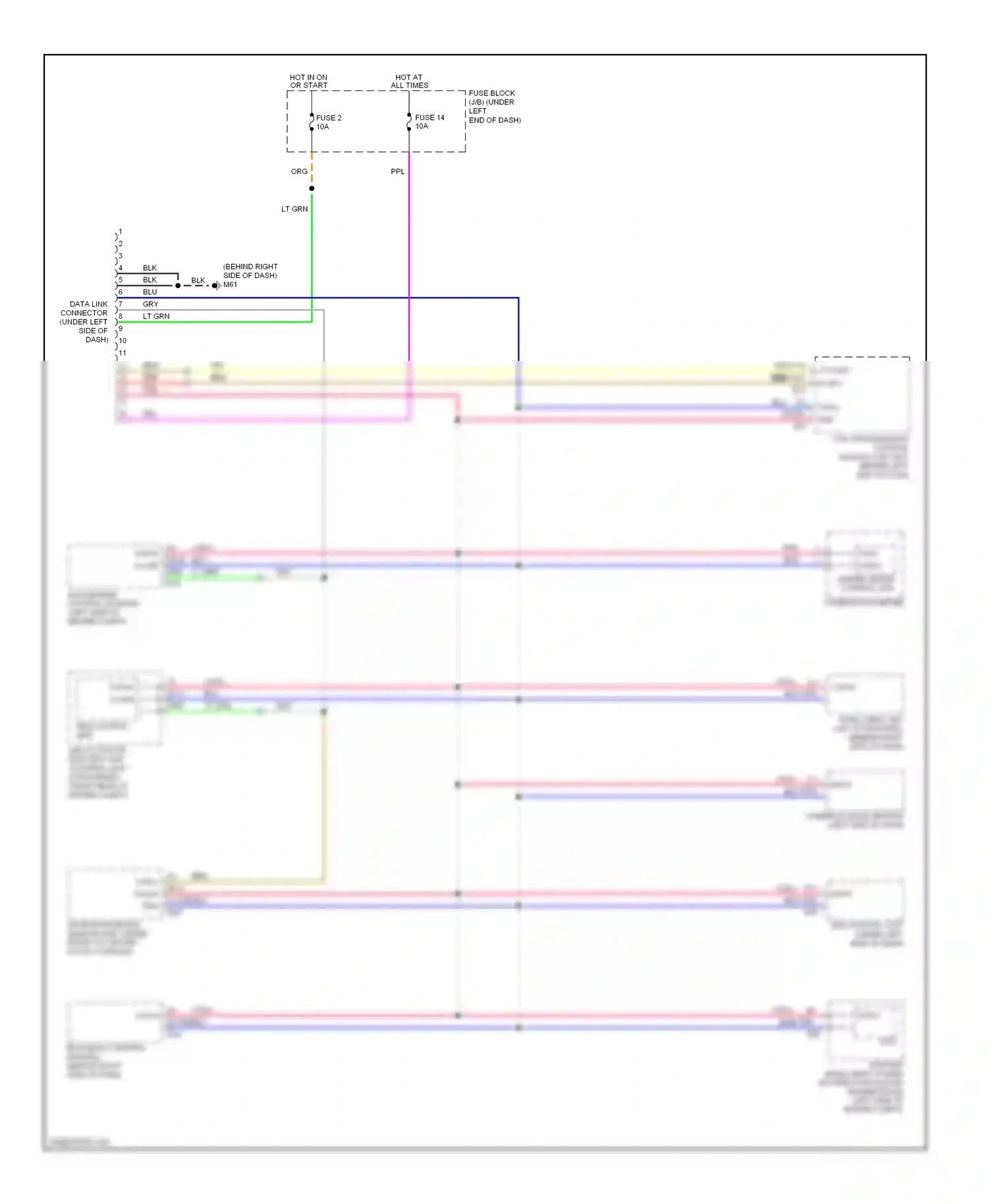 Nissan Versa I (2006-2012) ecm (engine control module) (left side of engine compt) wiring diagram  (1 of 9)