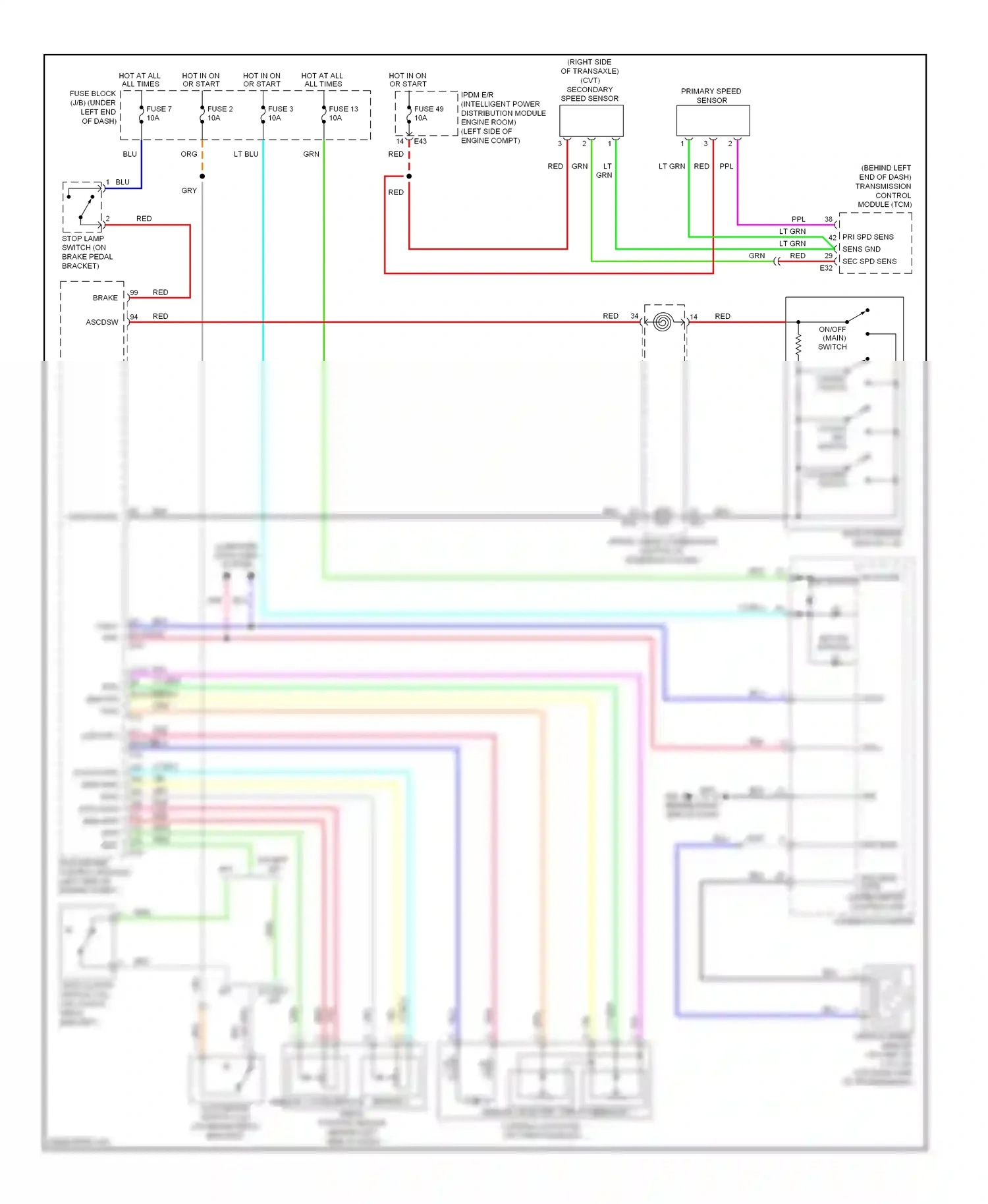 Nissan Versa I (2006-2012) ecm (engine control module) (left side of engine compt) wiring diagram  (2 of 9)