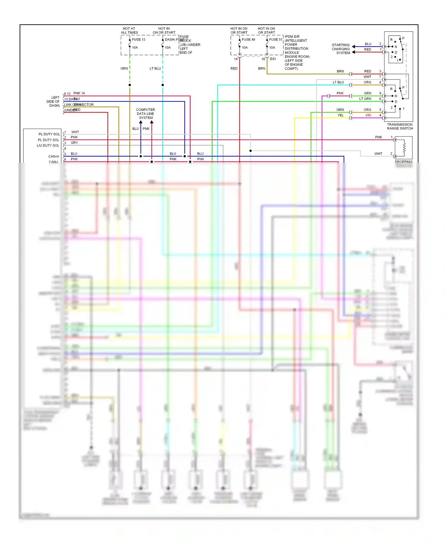 Nissan Versa I (2006-2012) ecm (engine control module) (left side of engine compt) wiring diagram  (5 of 9)
