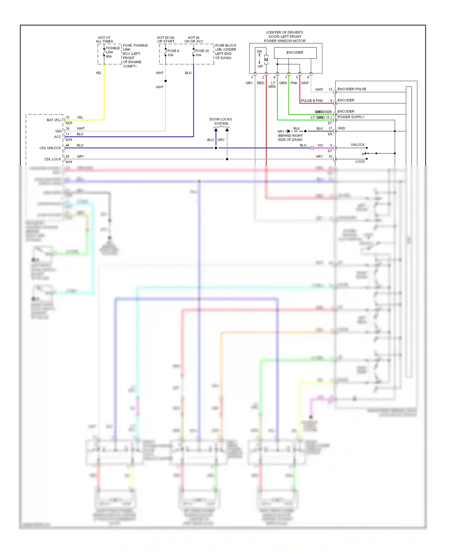 Nissan Versa I (2006-2012) encoder wiring diagram  (2 of 2)
