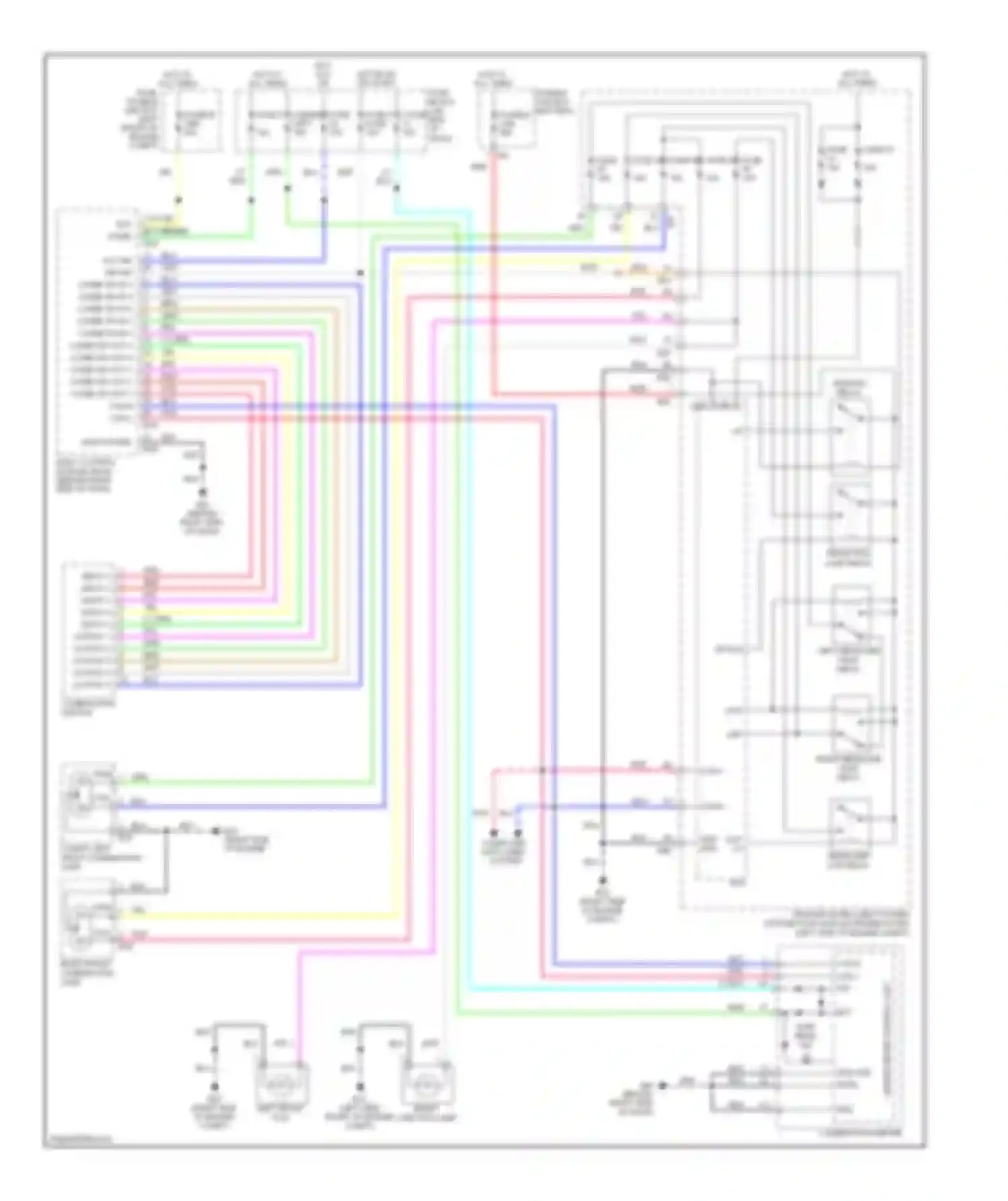 Wiring diagram front fog lamp relay for Nissan Versa I (2006-2012) (2 of 3)