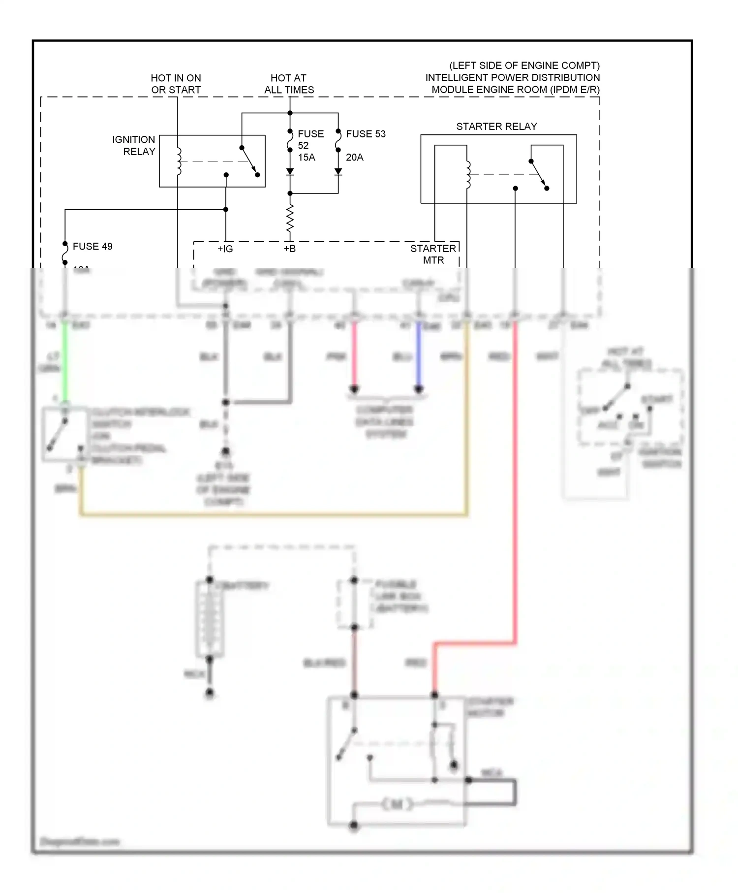 Wiring diagram fuse 49 for Nissan Versa I (2006-2012) (2 of 6)