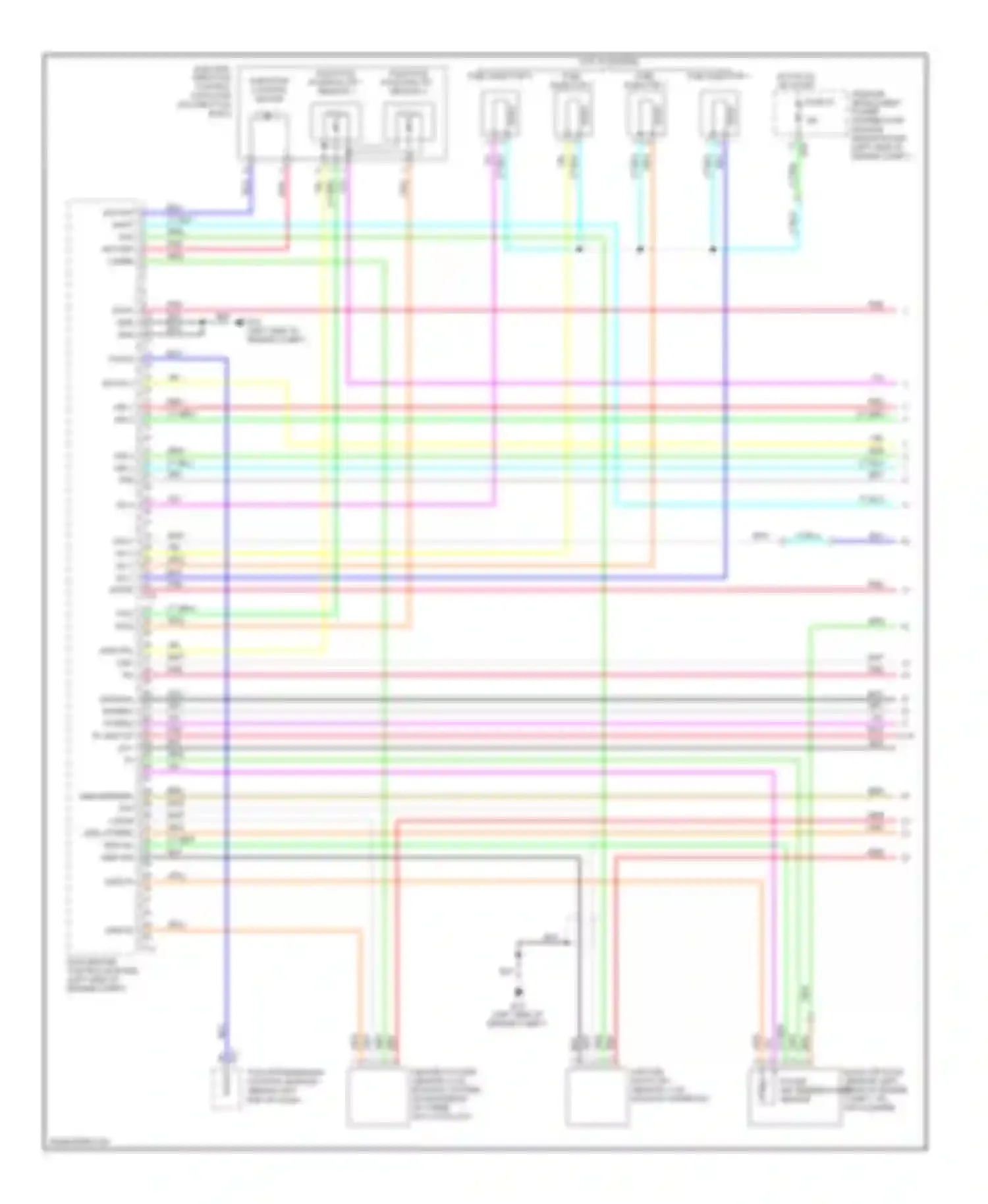 Wiring diagram gnd-knk pdpres ftpres tf gnd-tw qa+ ta for Nissan Versa I (2006-2012) (1 of 2)