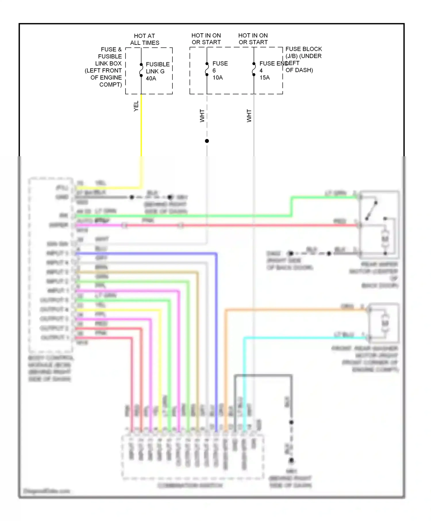 Wiring diagram gry for Nissan Versa I (2006-2012) (42 of 47)