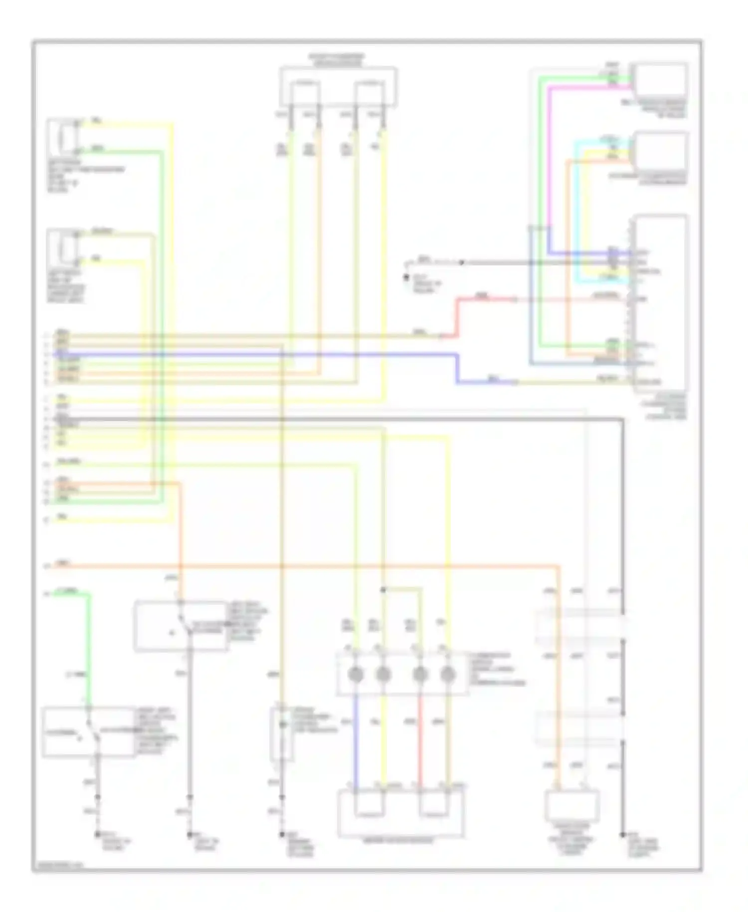 Wiring diagram occupant classification system sensor for Nissan Versa I (2006-2012) (1 of 1)