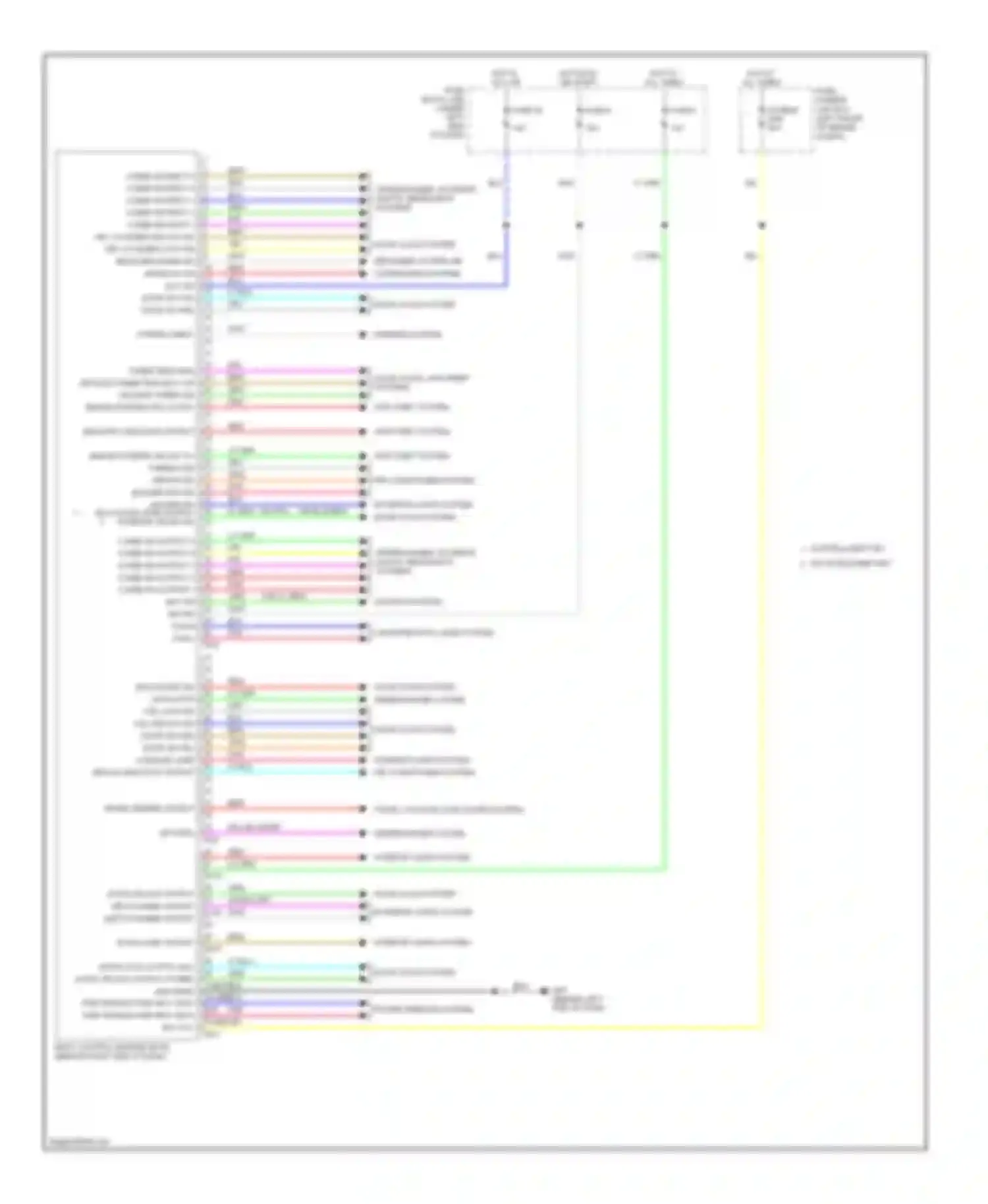 Wiring diagram power windows system for Nissan Versa I (2006-2012) (1 of 4)