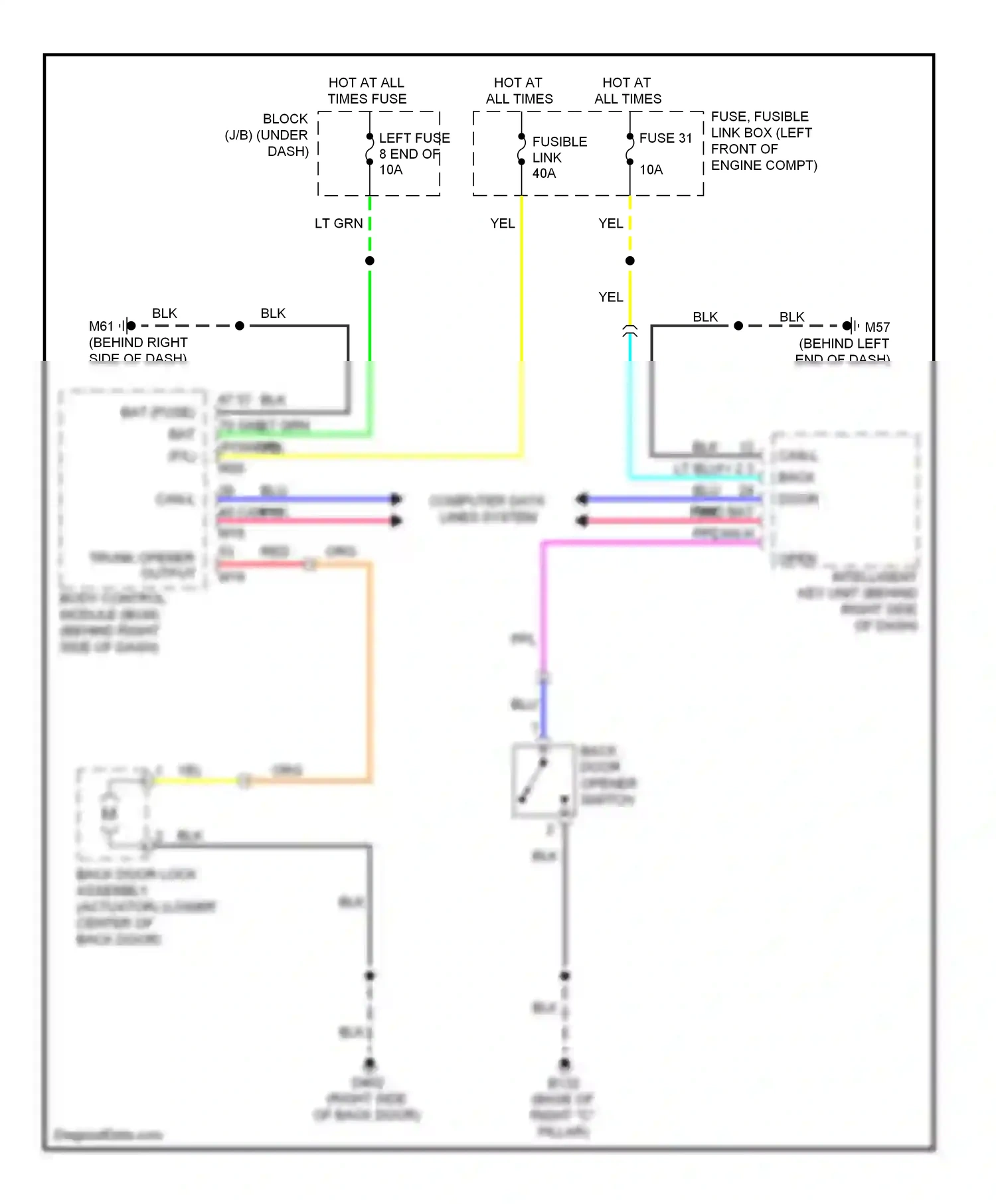 Wiring diagram red for Nissan Versa I (2006-2012) (63 of 65)