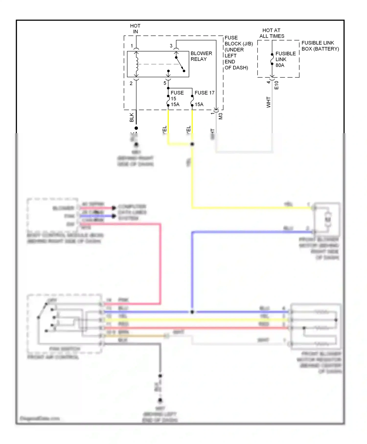 Wiring diagram red for Nissan Versa I (2006-2012) (8 of 65)