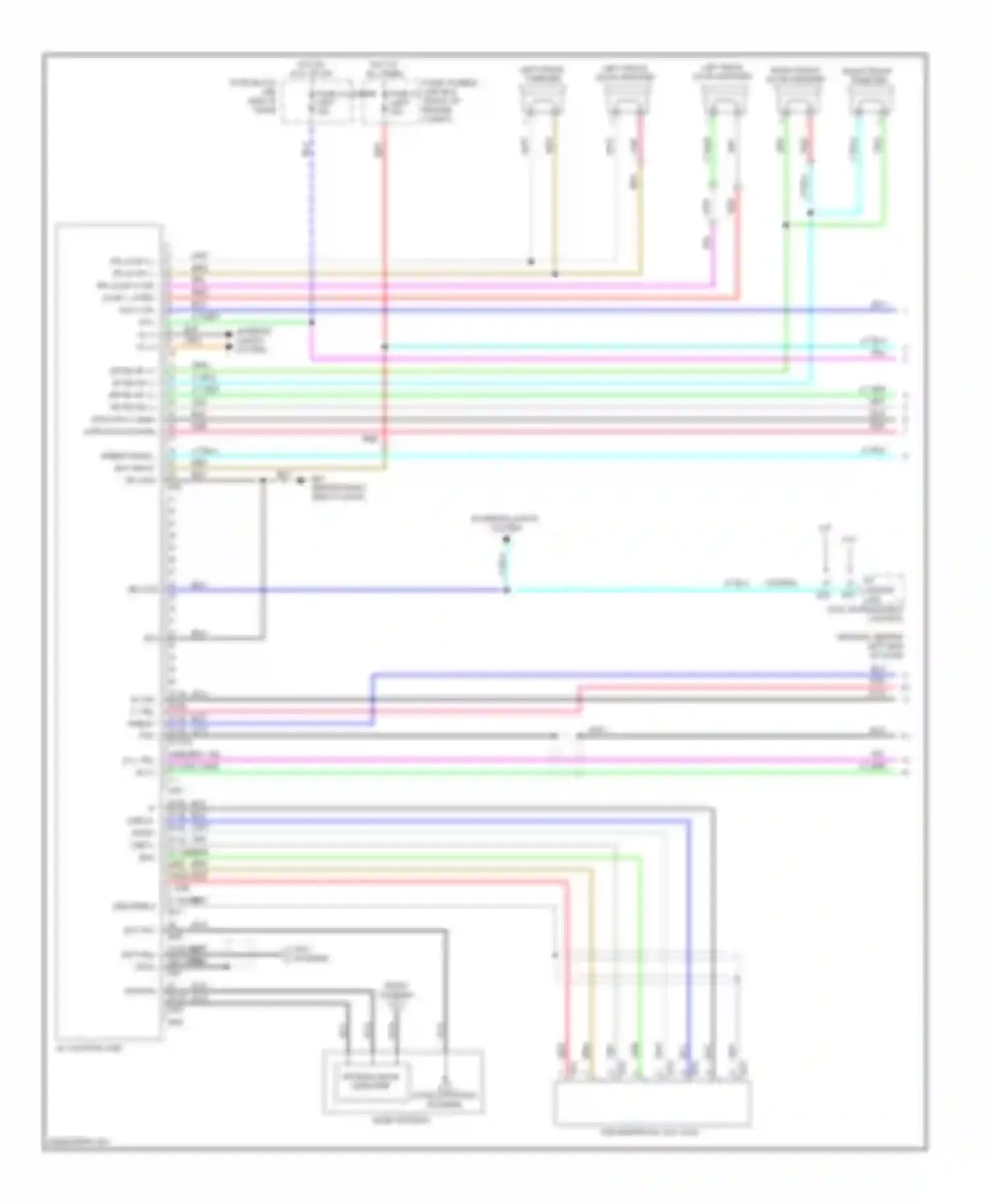 Wiring diagram right front tweeter for Nissan Versa I (2006-2012) (1 of 3)